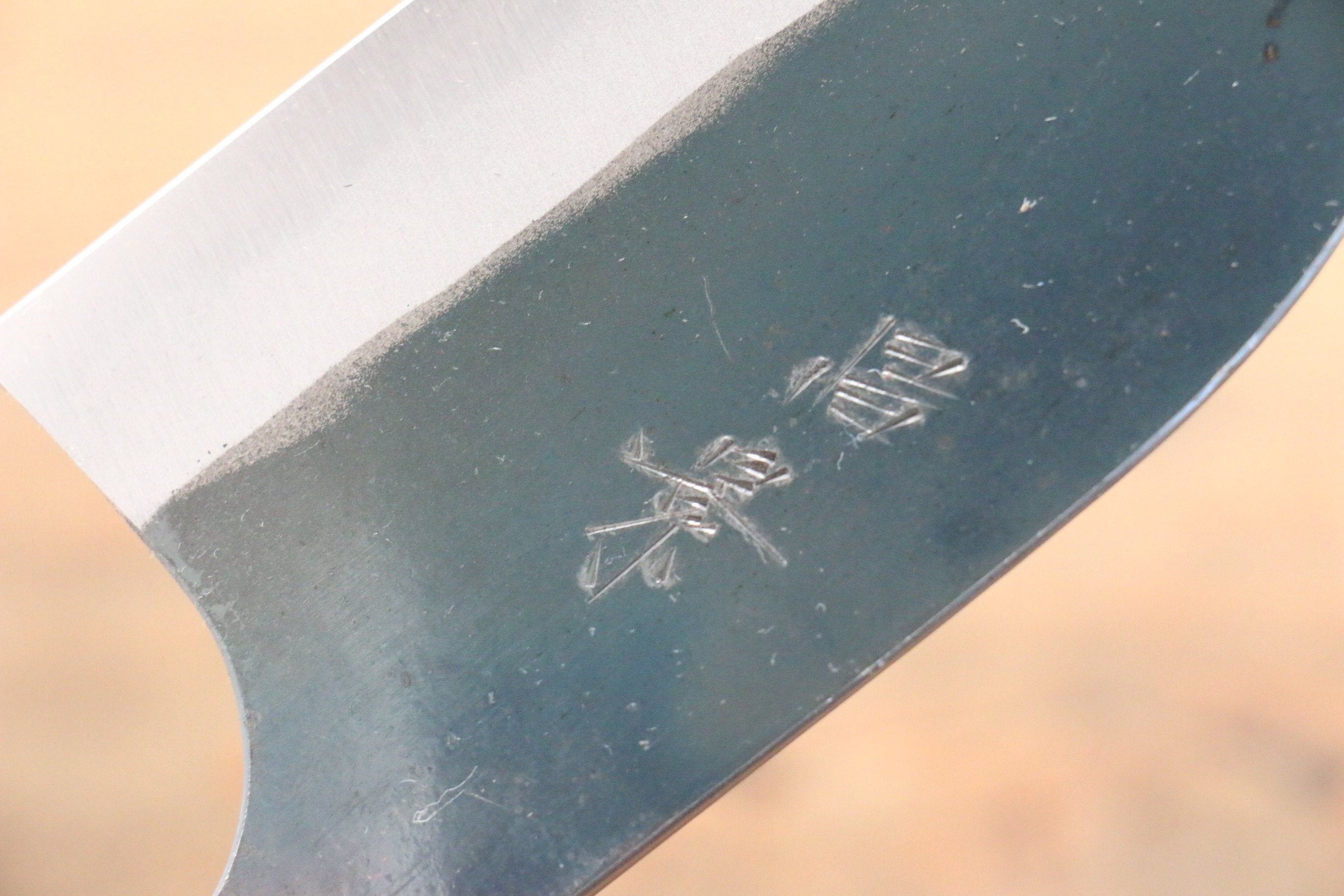 昌景 水 青鋼二號 黑打 鎌形 115mm 美國櫻桃木握把 - 清助刃物