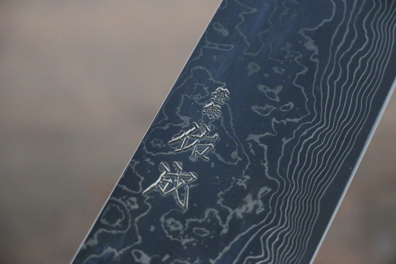 佑成 SG2 大馬士革紋 切付牛刀 240mm 紫檀木握把 - 清助刃物