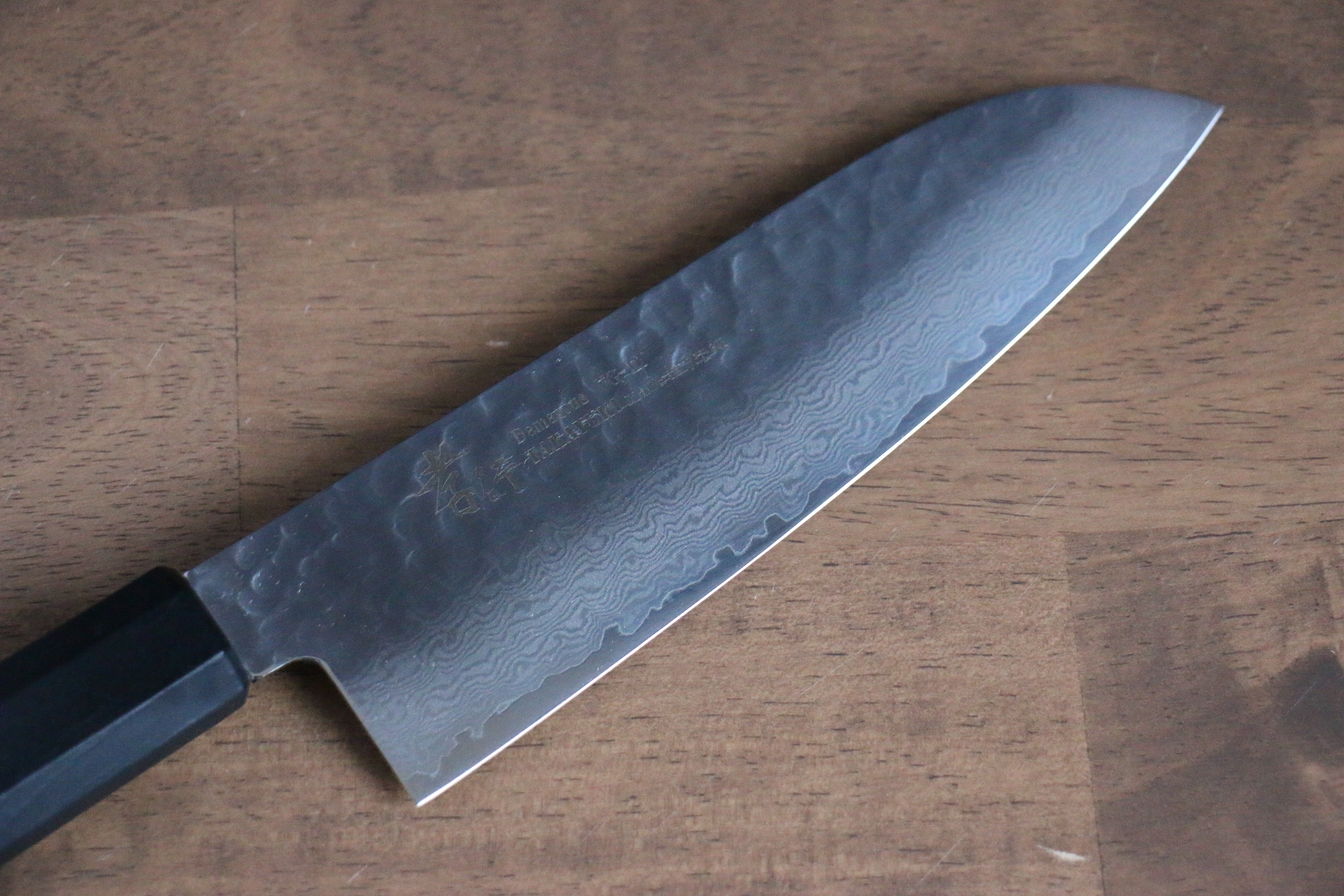 堺 孝行 七色 VG10 33層 三德刀 180mm ABS 樹脂(乾漆墨黑) 握把 - 清助刃物