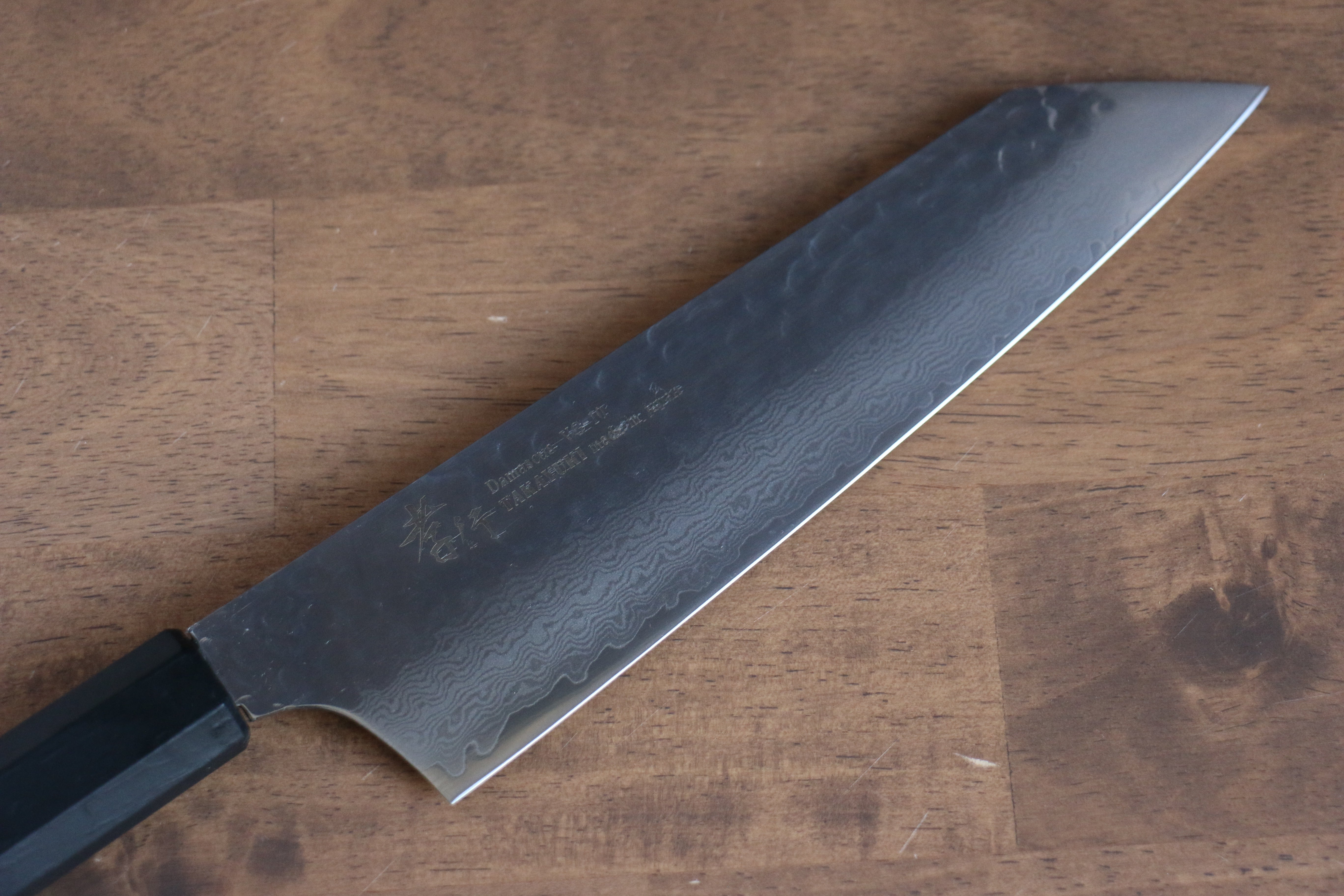 堺 孝行 七色 VG10 33層 劍型牛刀 190mm ABS 樹脂(乾漆墨黑) 握把 - 清助刃物