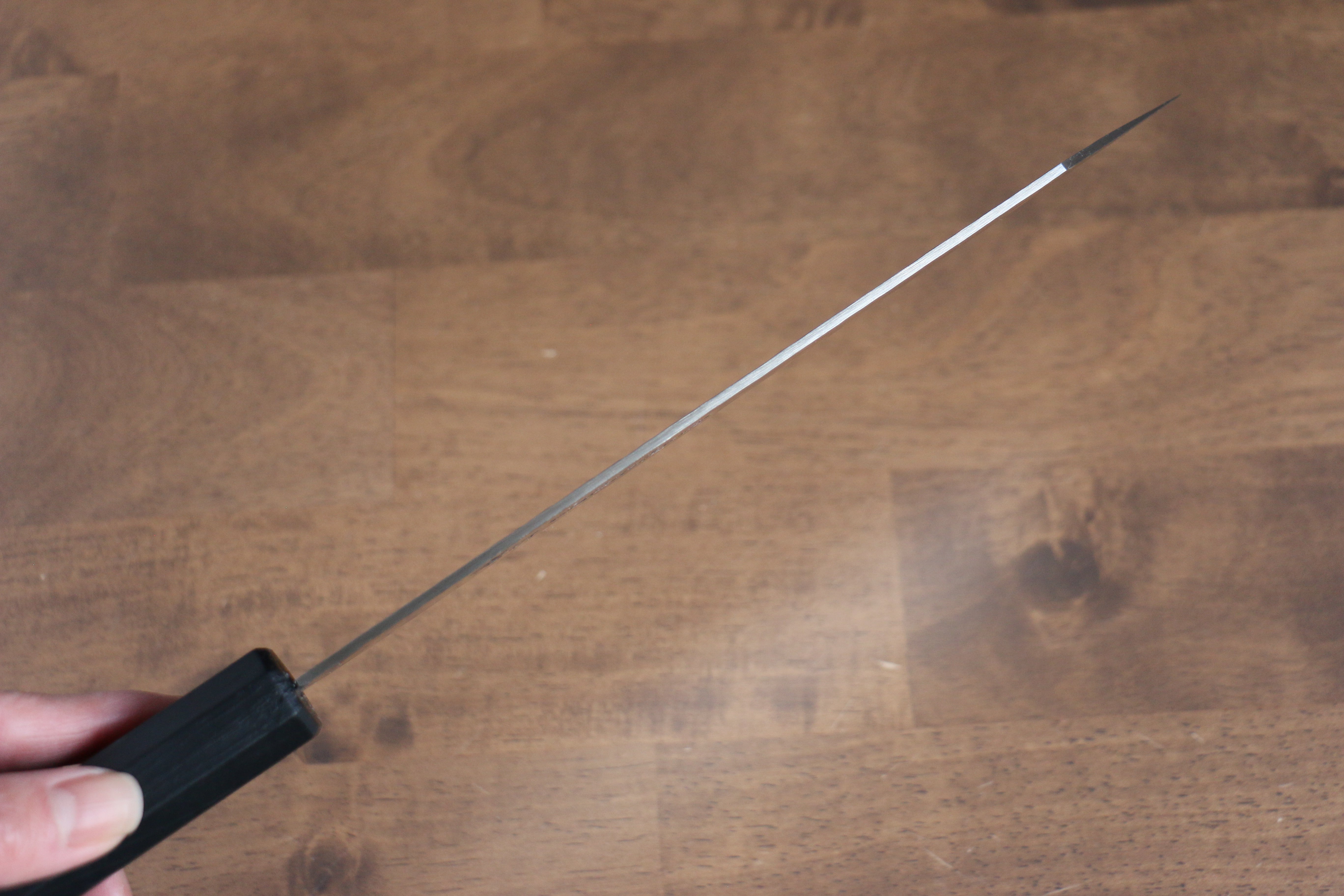 堺 孝行 七色 VG10 33層 劍型牛刀 190mm ABS 樹脂(乾漆墨黑) 握把 - 清助刃物