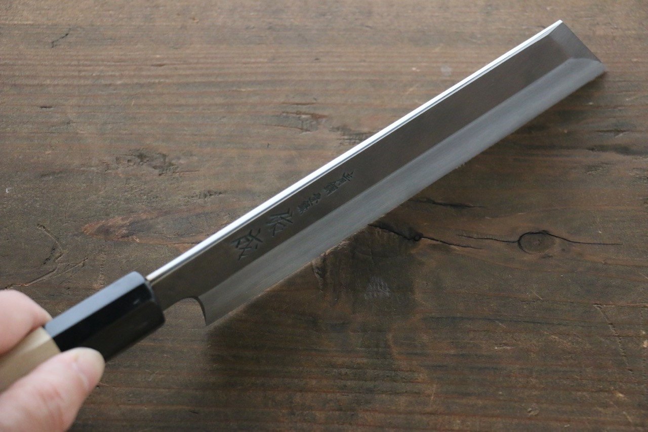 佑成 青鋼二號 本霞 Mukimono 剝物刀 180mm 木蘭握把 - 清助刃物