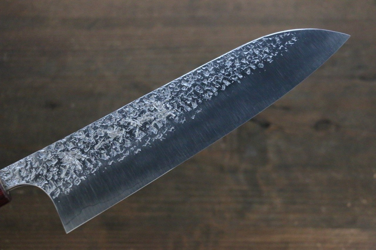黑崎 優 雫 SG2 鎚目 三德刀 165mm 握把 - 清助刃物