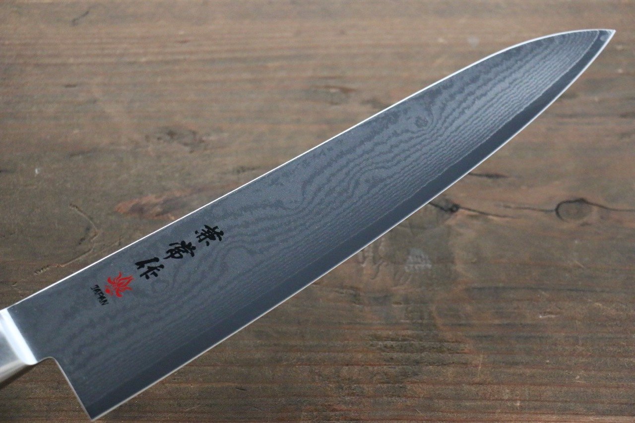 兼常 VG10 33層 大馬士革紋 牛刀 210mm 合成木 握把 - 清助刃物