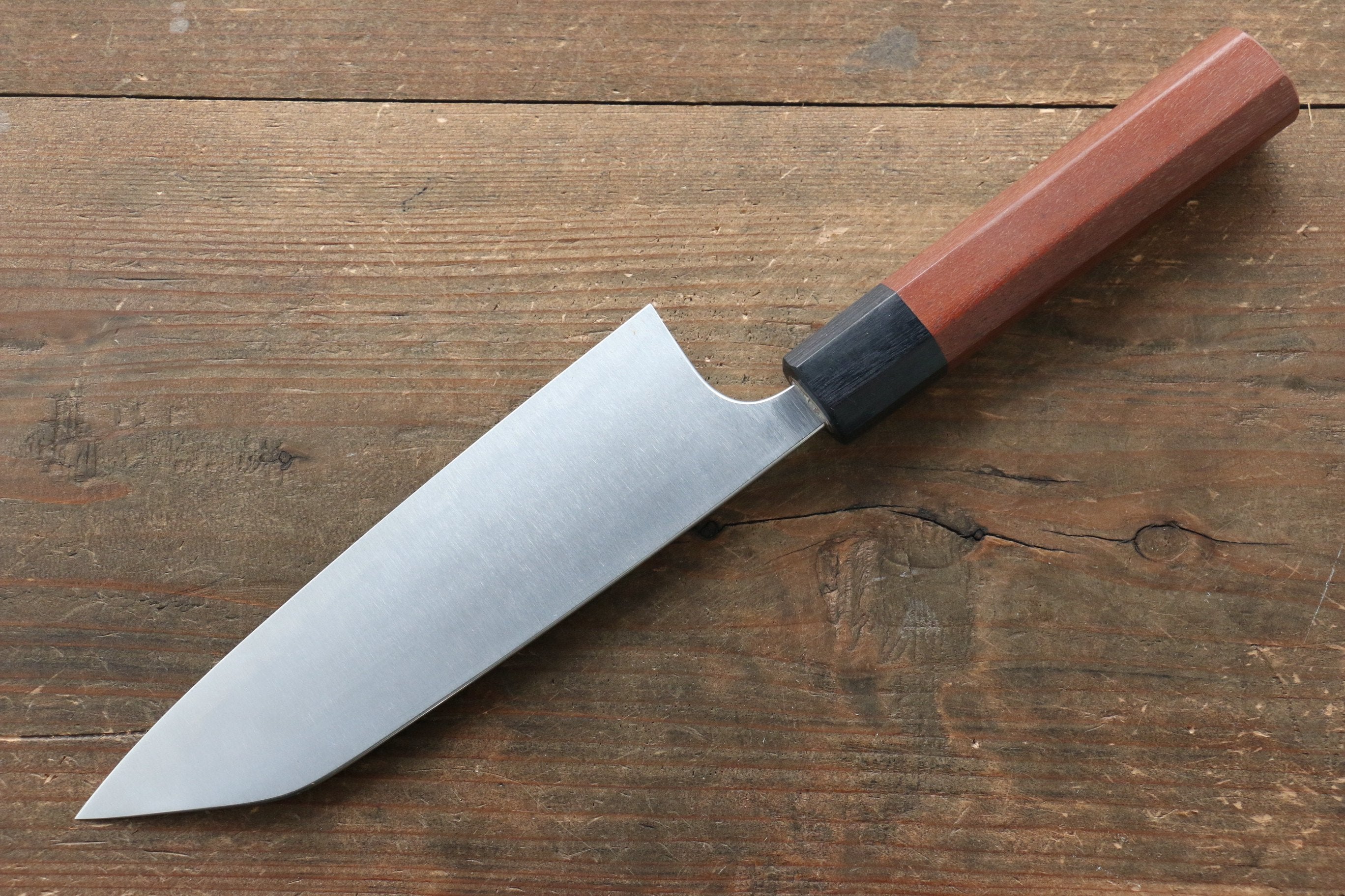 柴田崇行 甲鐵 超級青鋼 三德刀 165mm Jarrah 握把 - 清助刃物