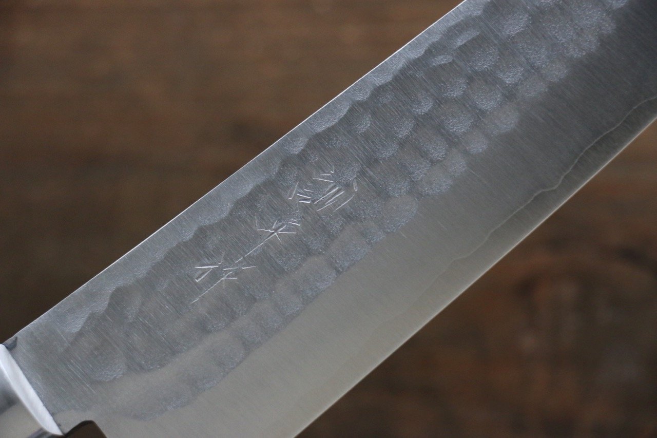 訓平 鍛造 VG1 鎚目 三德刀 170mm 桃花心木握把 - 清助刃物