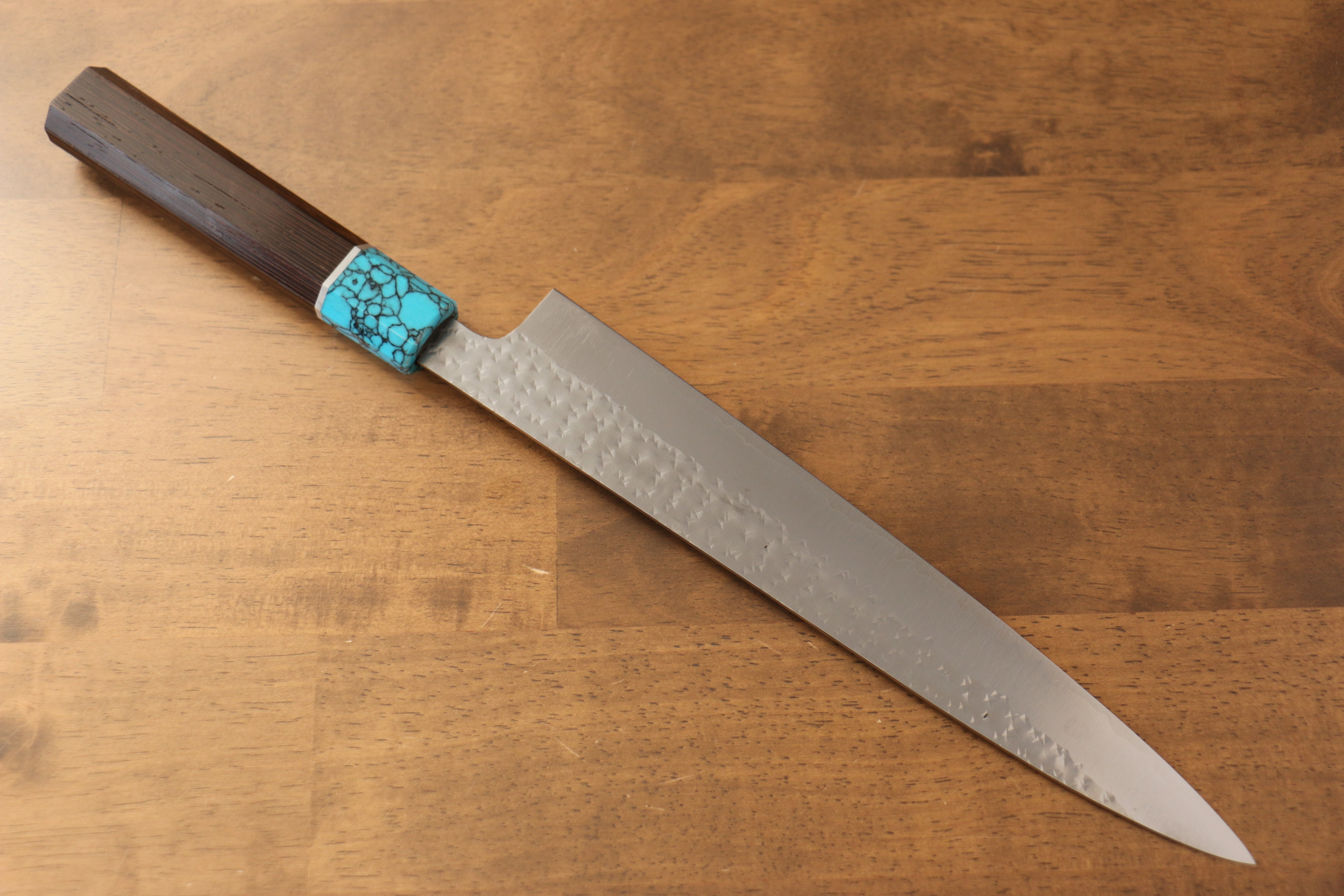 黑崎 優 閃光 SG2 鎚目 筋引 240mm 雞翅木 握把 - 清助刃物
