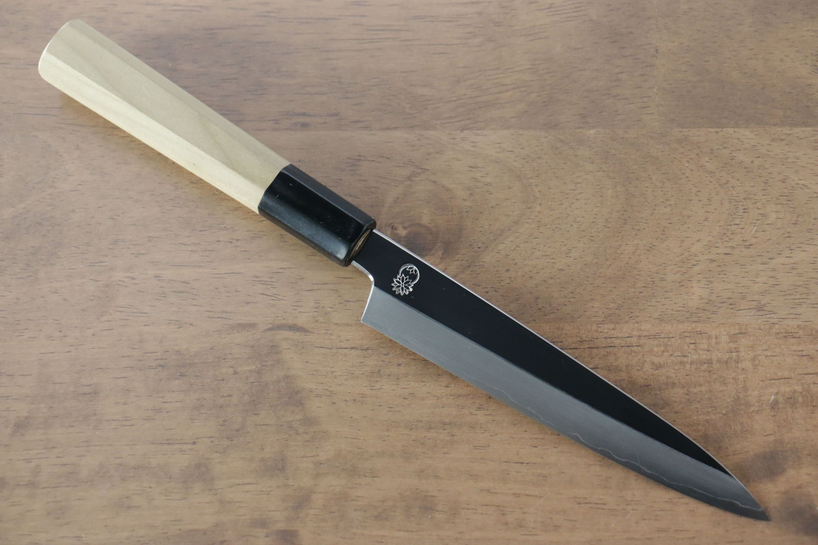 重陽 銀三鋼 鏡面處理 多用途小刀 150mm 木蘭握把 - 清助刃物