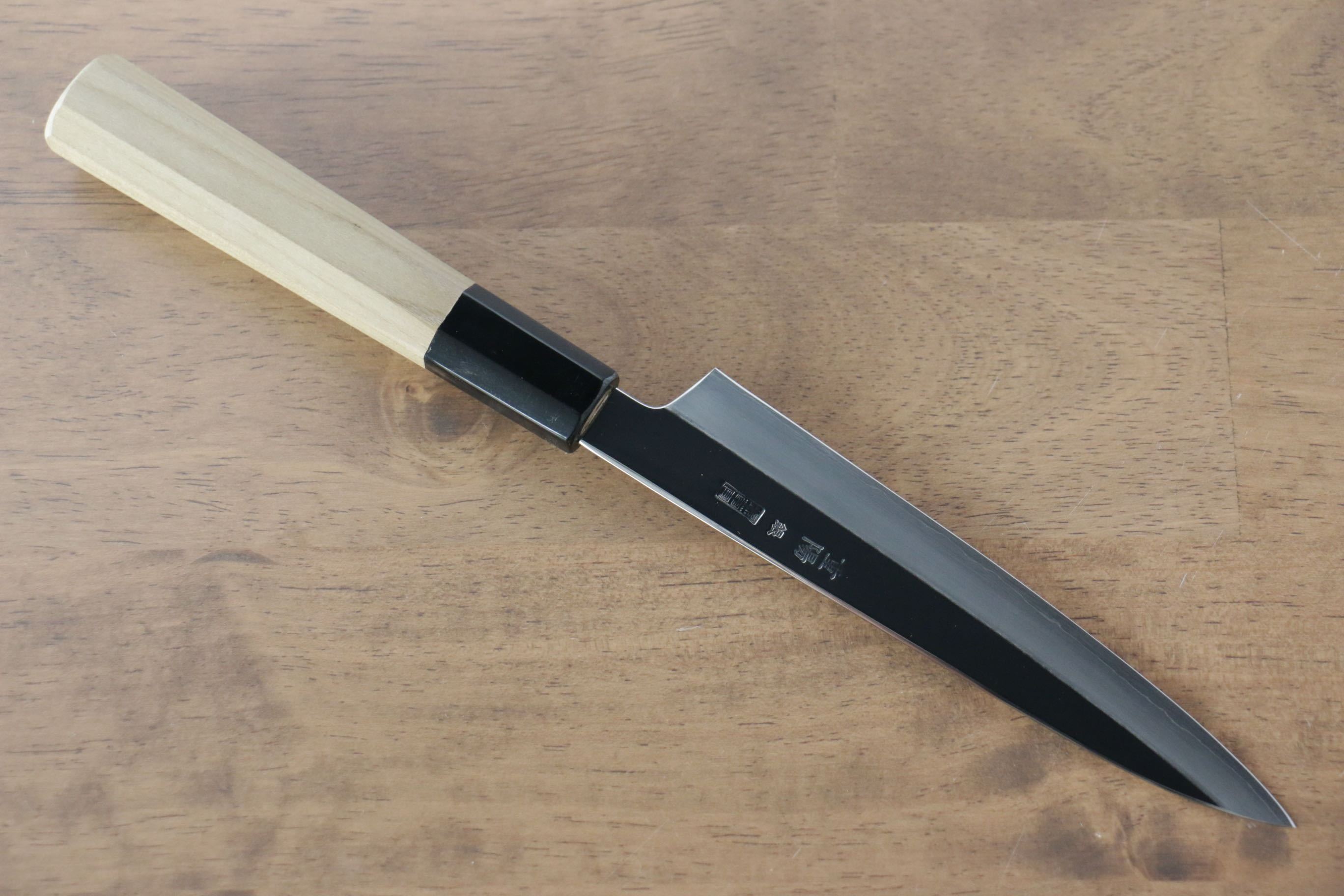 重陽 銀三鋼 鏡面處理 多用途小刀 150mm 木蘭握把 - 清助刃物