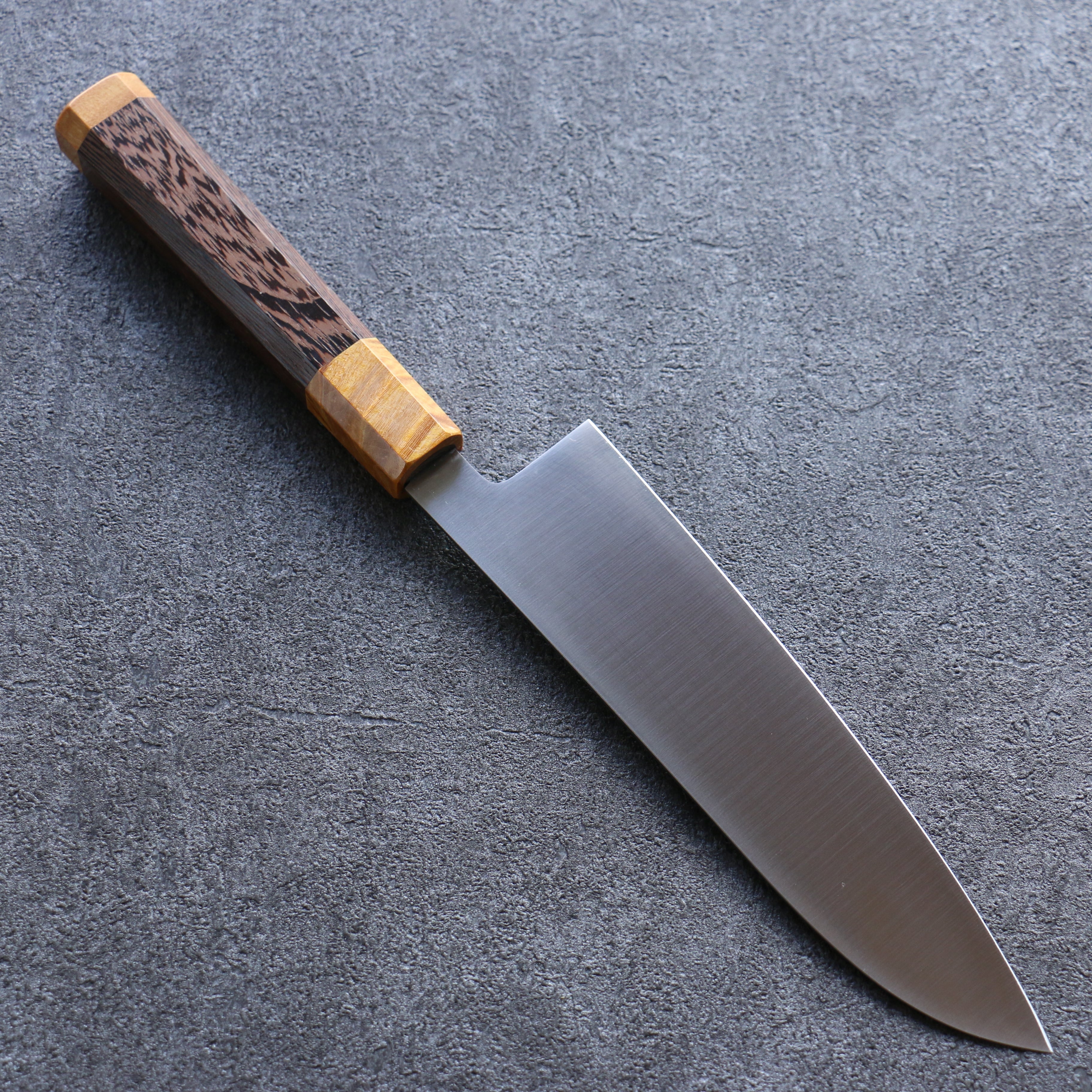 堺 孝行 JEWEL 托帕石 VG1 三德刀 180mm 雞翅木(兩側黃口輪) 握把 - 清助刃物