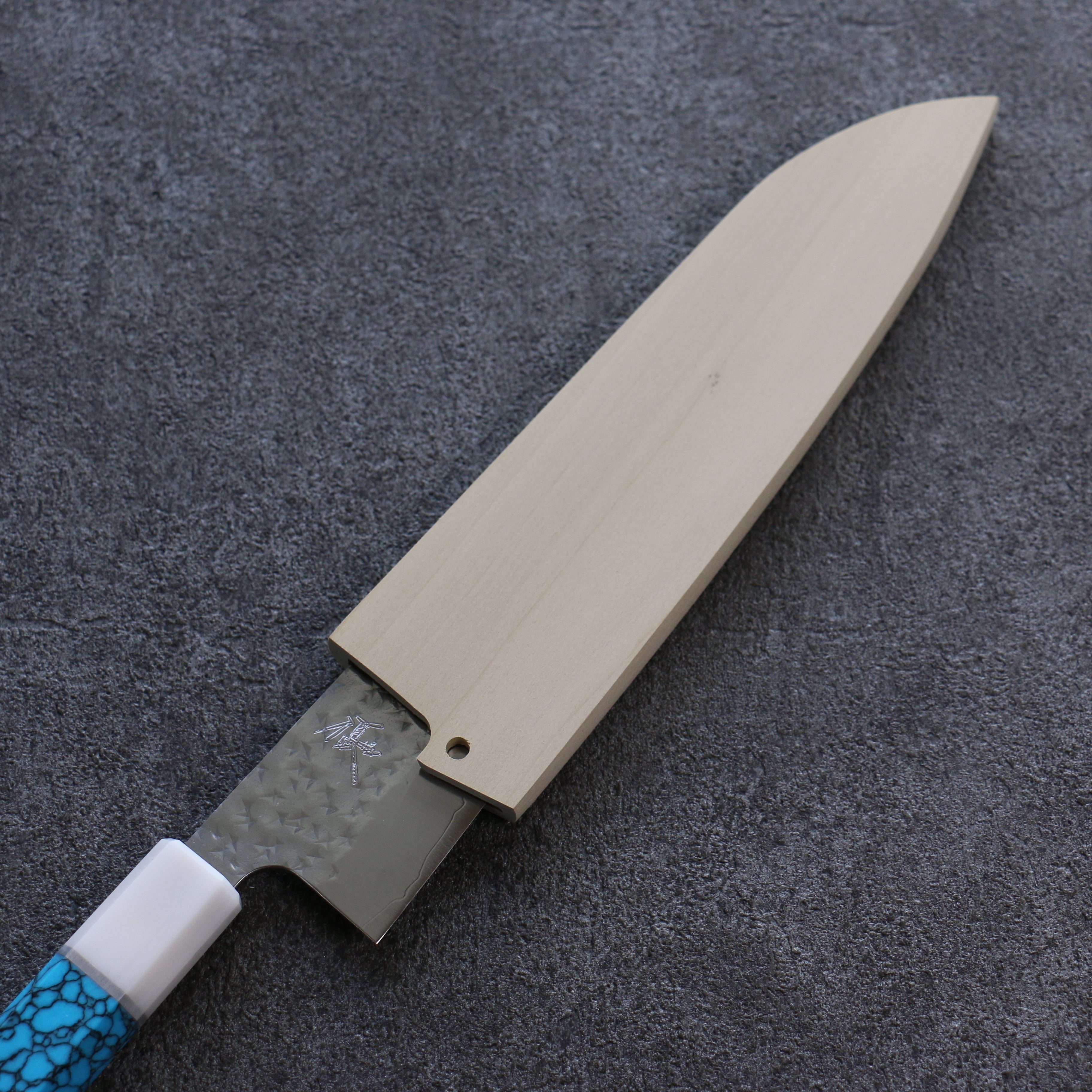 木蘭 鞘 150mm 小三德刀用 附合成木安全栓 Kaneko - 清助刃物