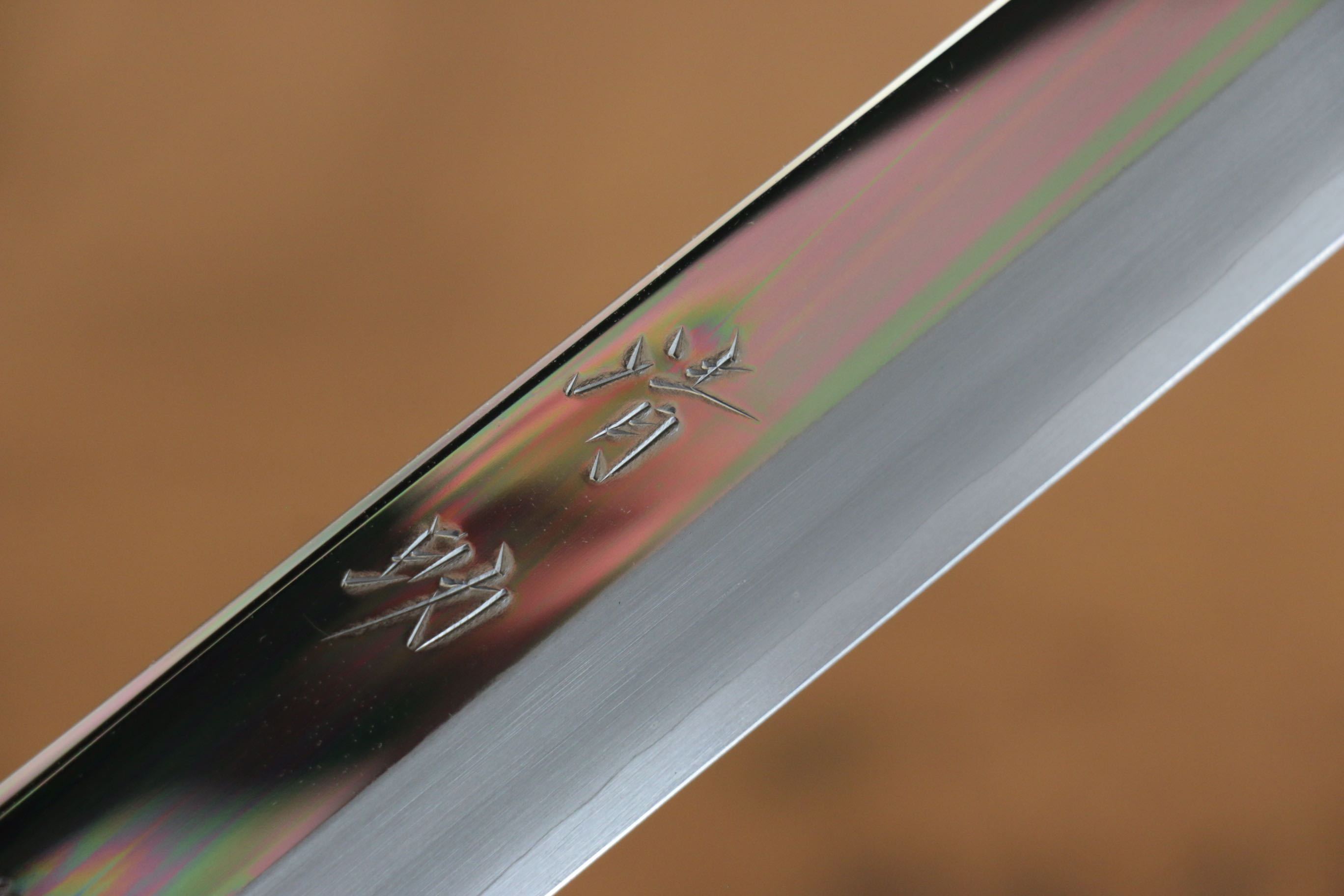清助 VG10 先丸蛸引 300mm 櫟木漆塗(家紋) 握把 - 清助刃物
