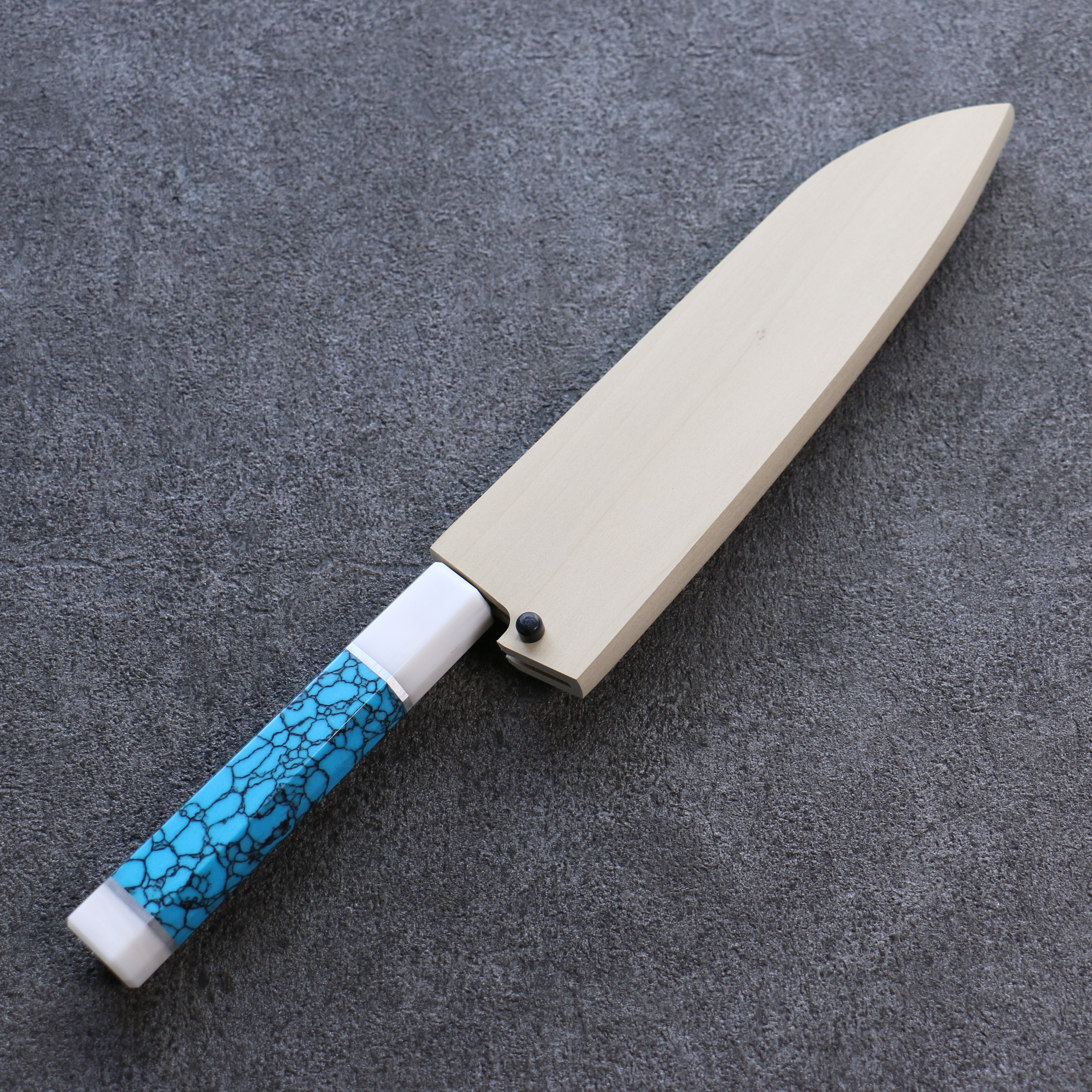 木蘭 鞘 150mm 小三德刀用 附合成木安全栓 Kaneko - 清助刃物