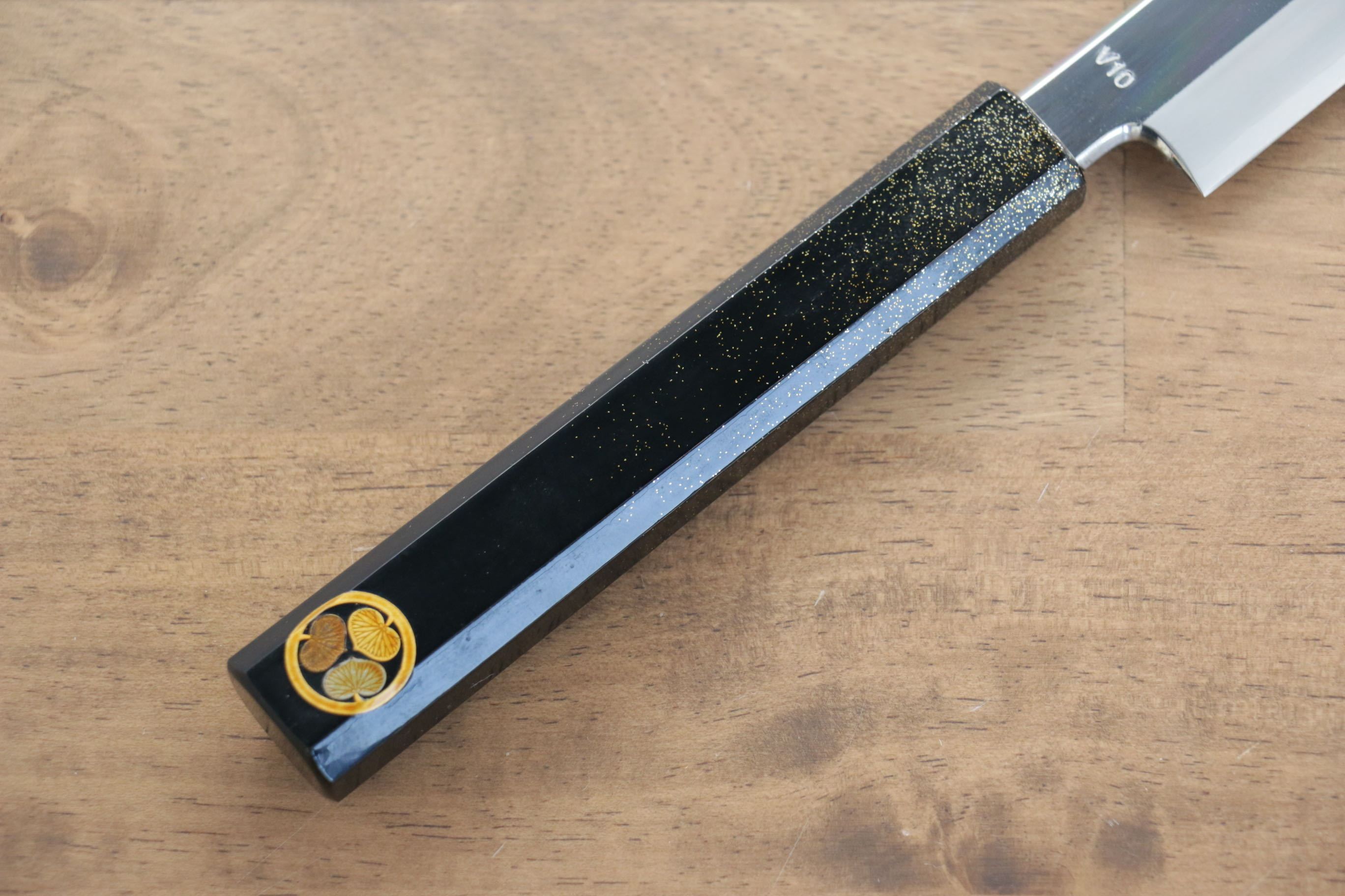 清助 VG10 先丸蛸引 300mm 櫟木漆塗(家紋) 握把 - 清助刃物