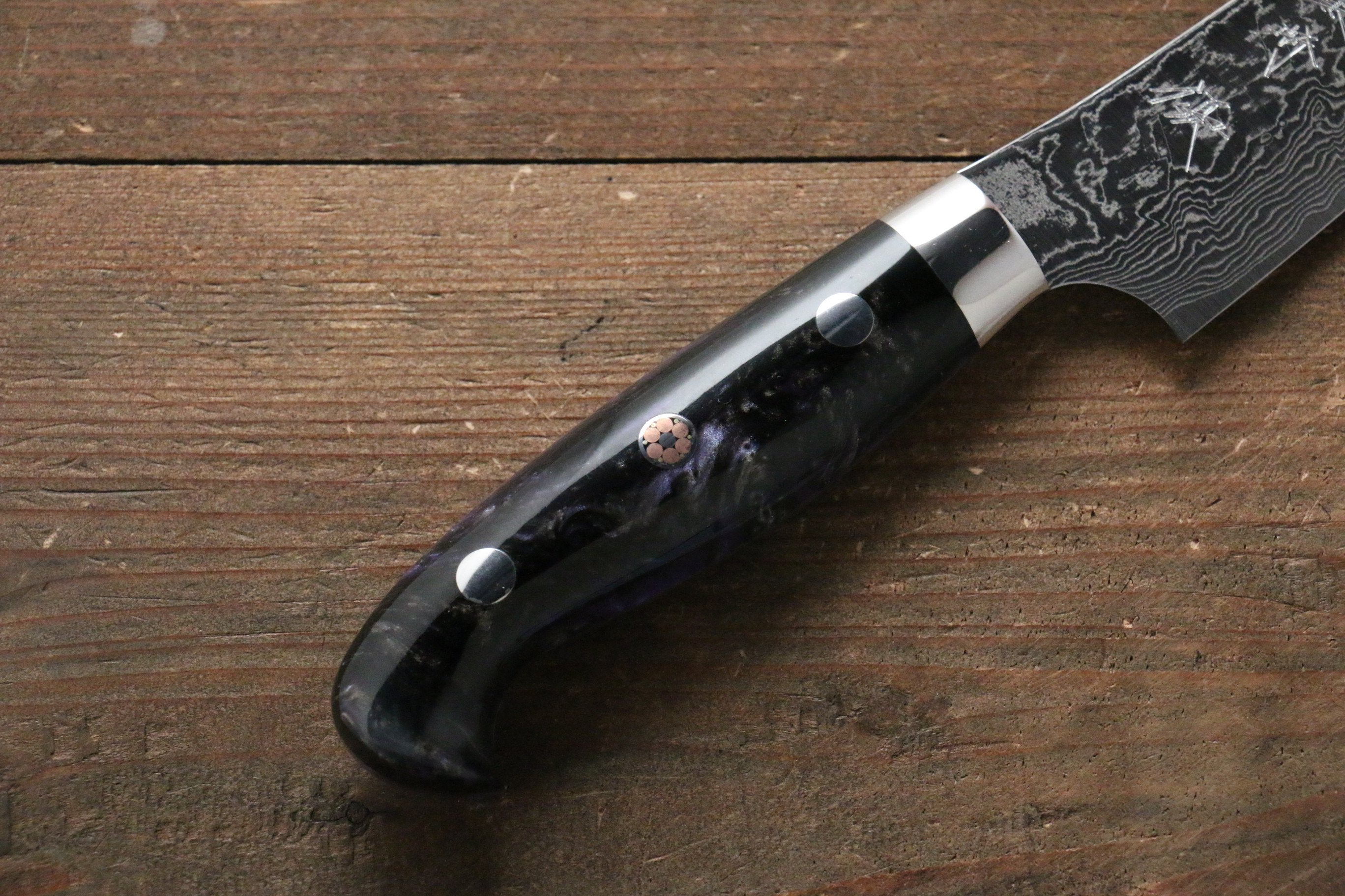 黑崎 優 雫 SG2 鎚目 多用途小刀 150mm 壓克力握把 - 清助刃物