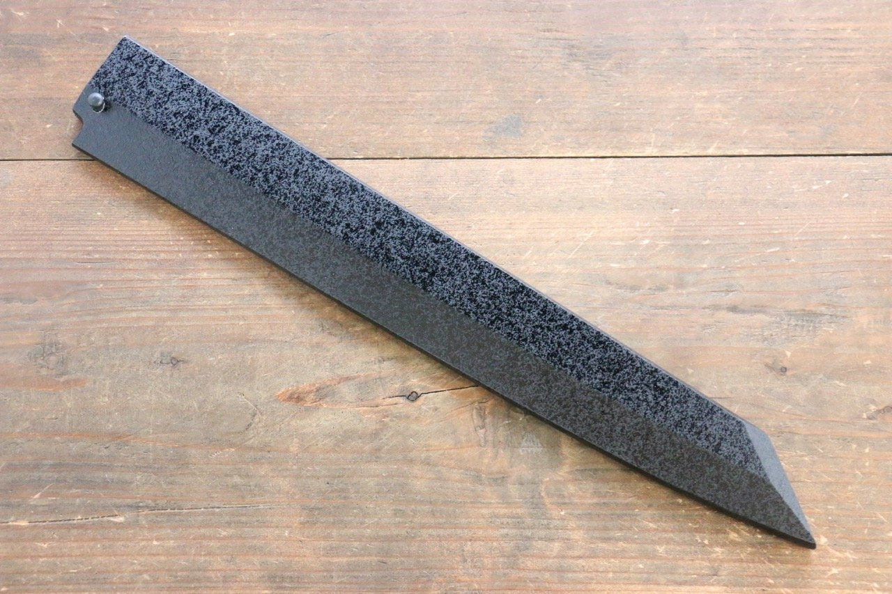 黑石目圖樣 木蘭 鞘 切付柳刃用 附合成木安全栓 300mm Aokki - 清助刃物
