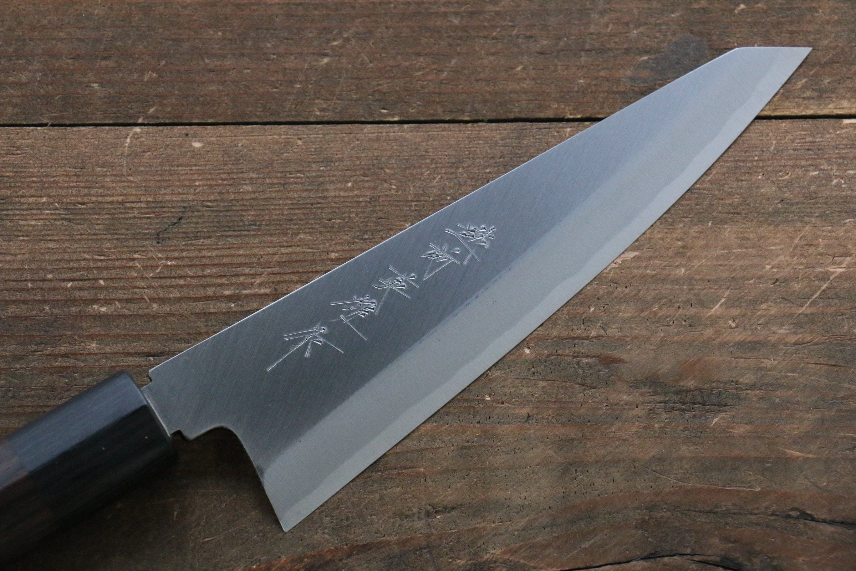 北岡 英雄 青鋼二號 去骨刀 150mm 紫檀木握把 - 清助刃物