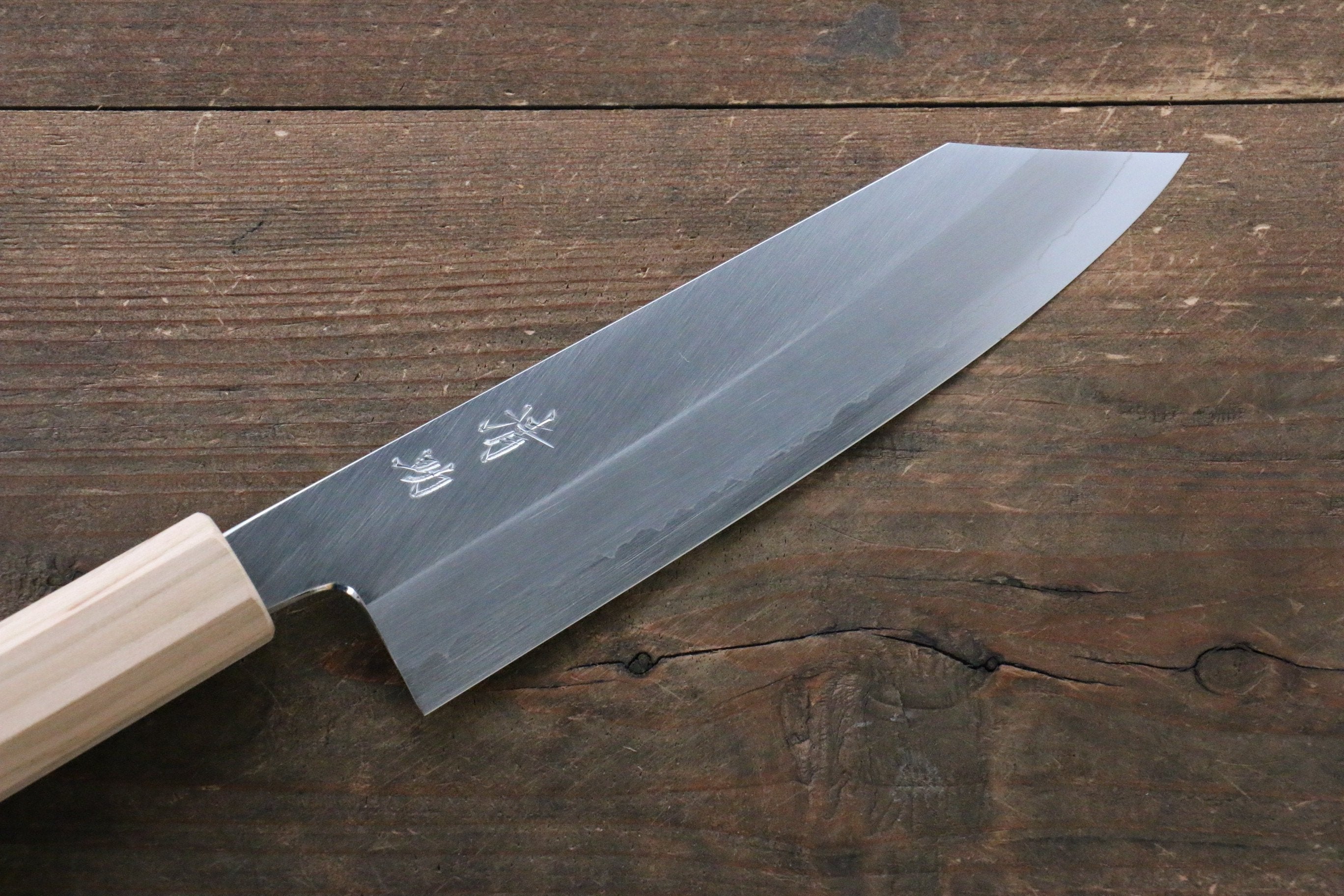 清助 銀三鋼 文化刀 165mm 櫻桃木 握把 - 清助刃物