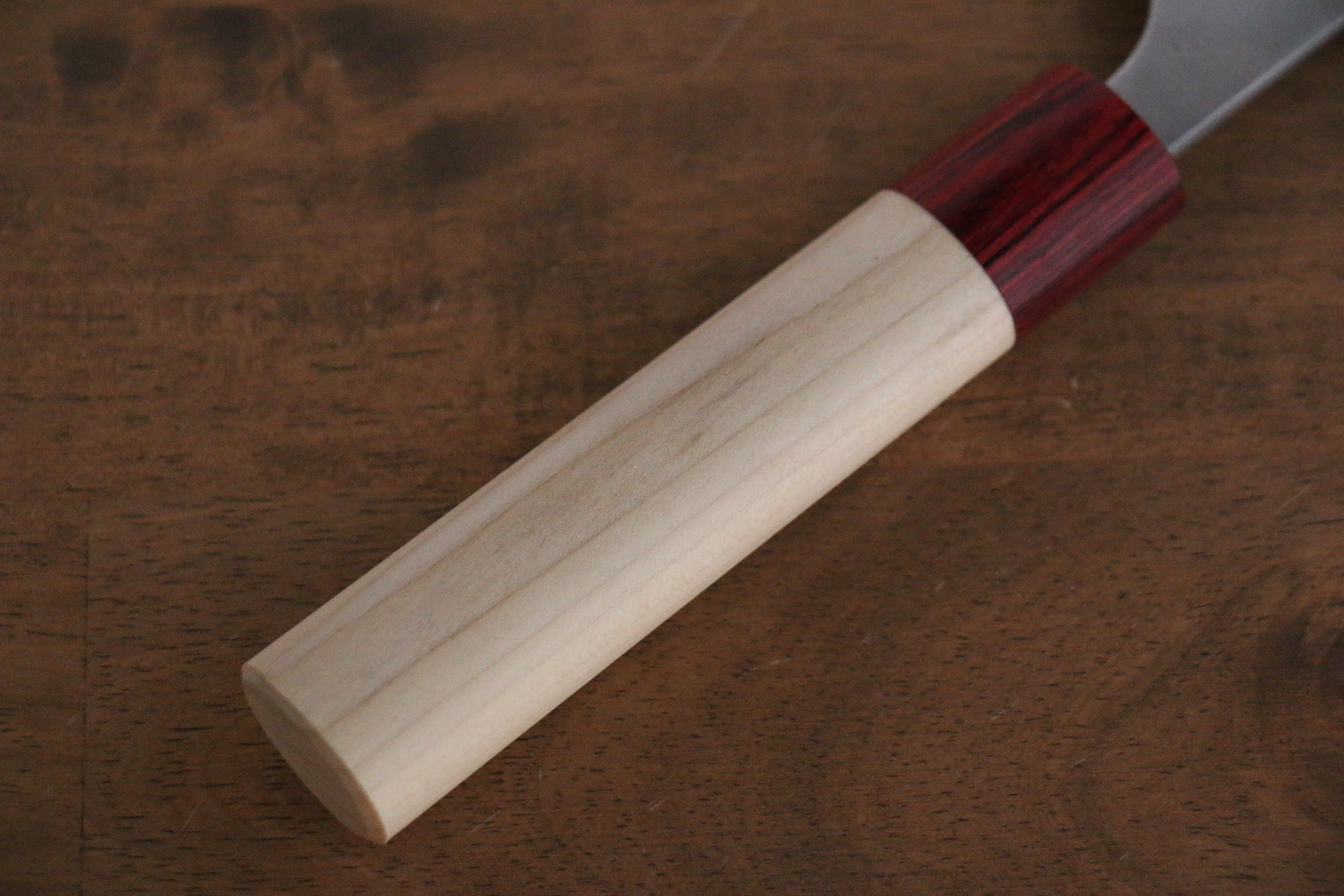 昌景 雪 白鋼二號 梨地 牛刀 180mm 木蘭 握把 - 清助刃物