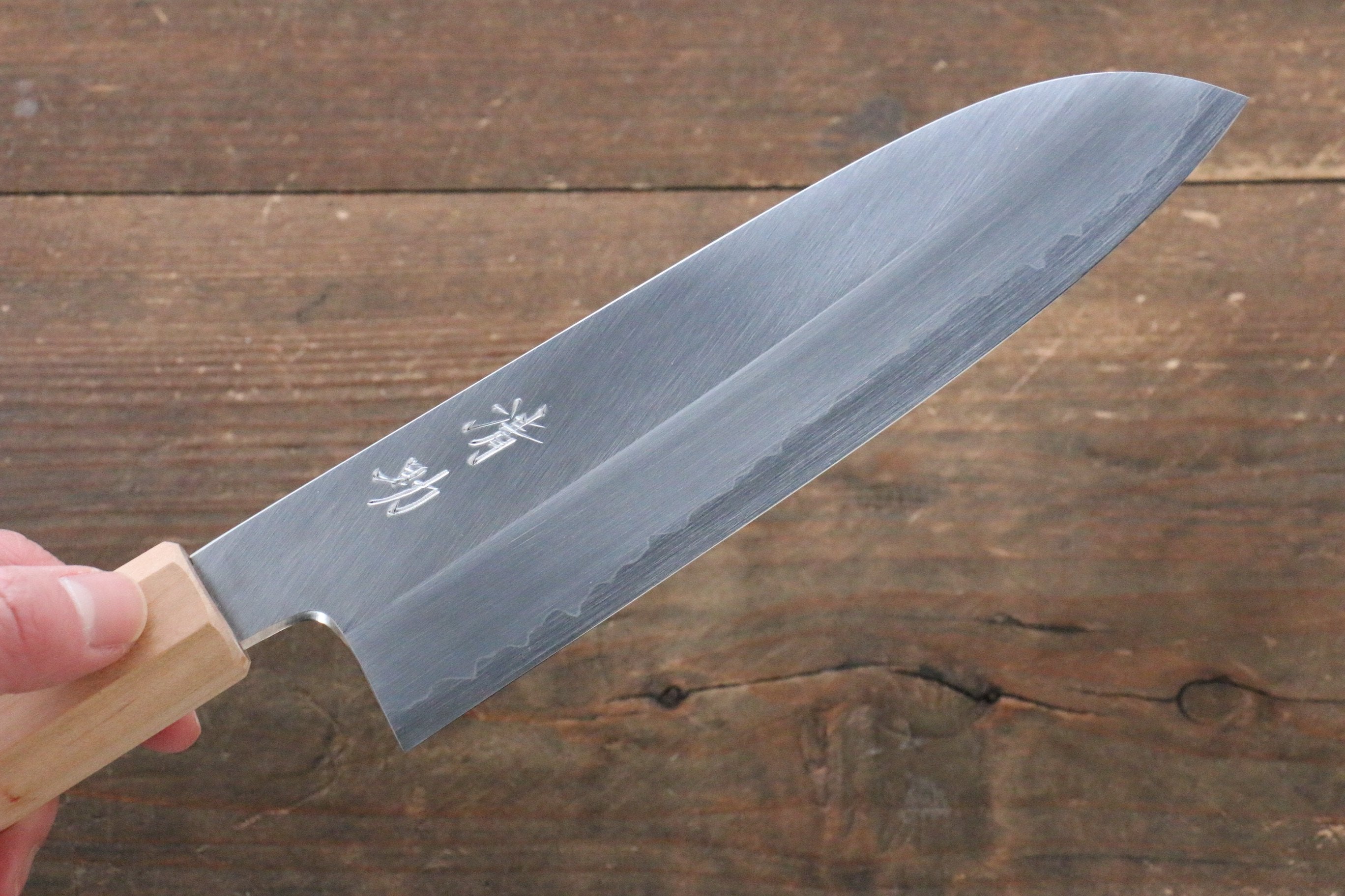 清助 銀三鋼 三德刀 165mm 櫻桃木 握把 - 清助刃物