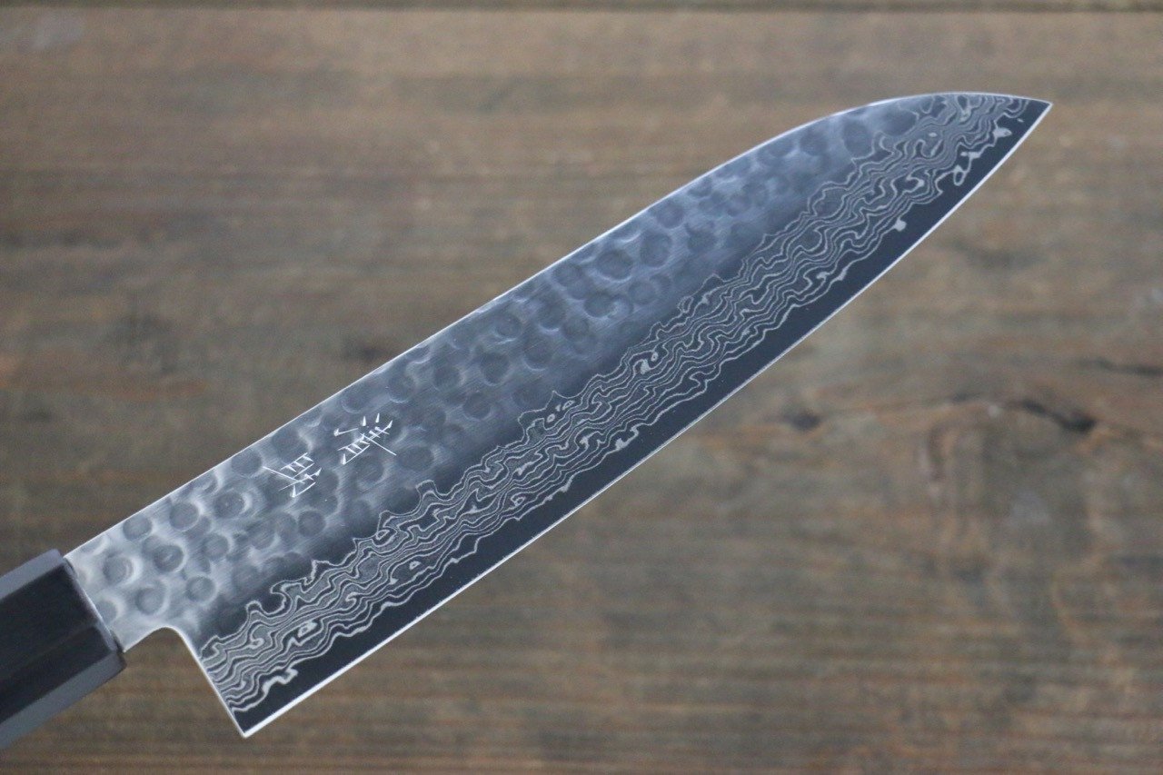 清助 AUS10 三德刀 180mm 紫檀木 握把 - 清助刃物