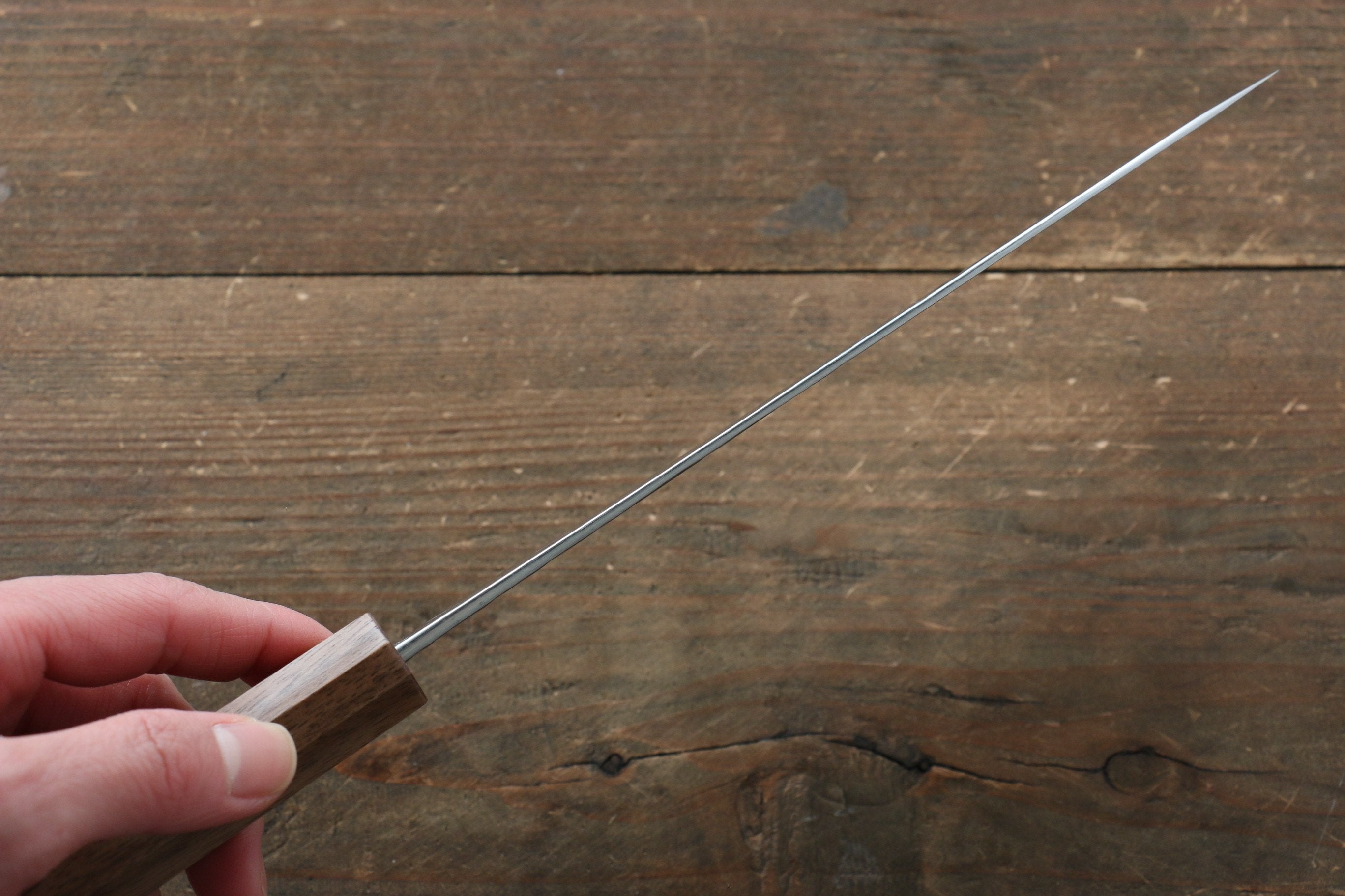 黑崎 優 雷神 特殊鈷合金 鎚目 牛刀 180mm 核桃木 握把 - 清助刃物