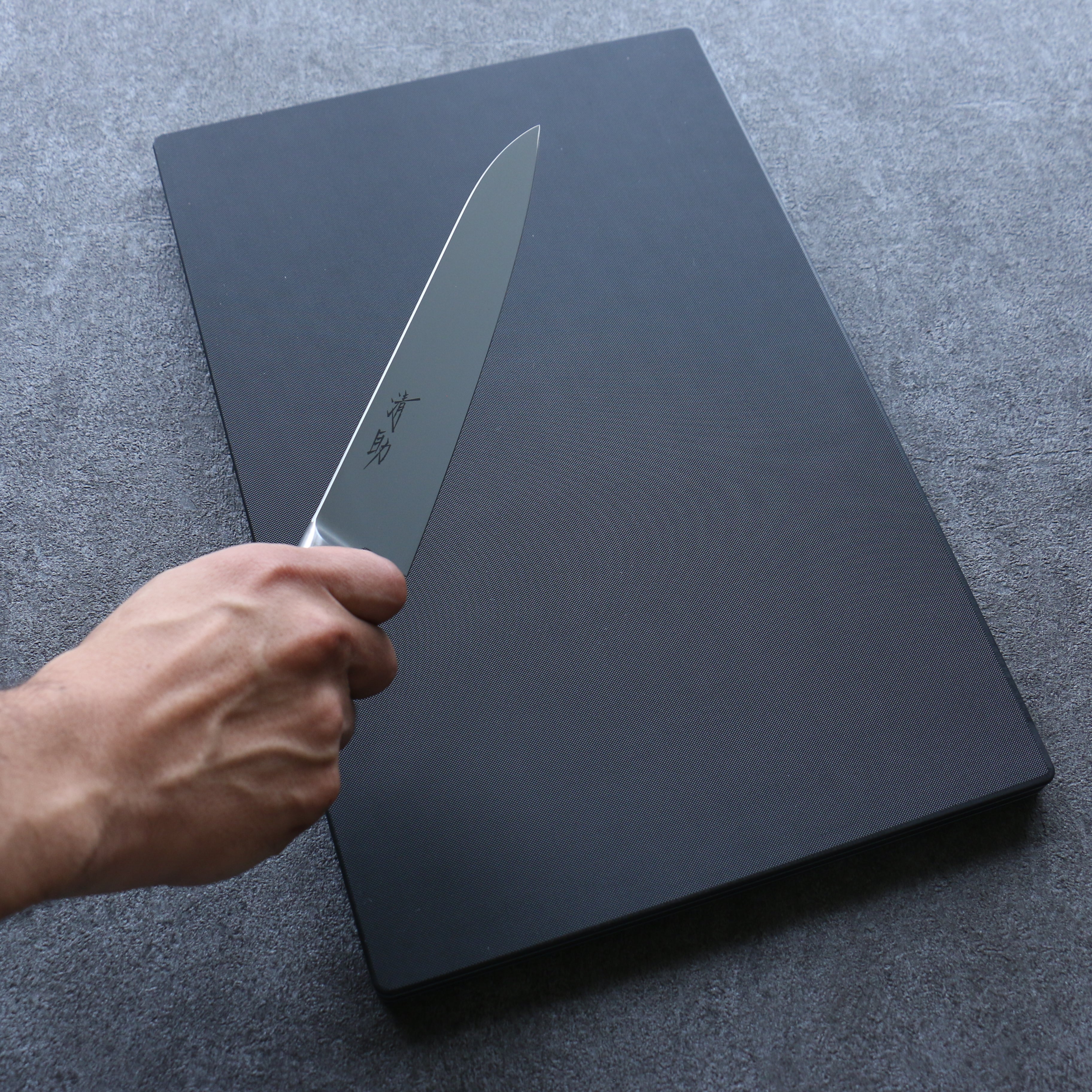 長谷川砧板 Pro-PE Lite Black 390 x 260mm - 清助刃物