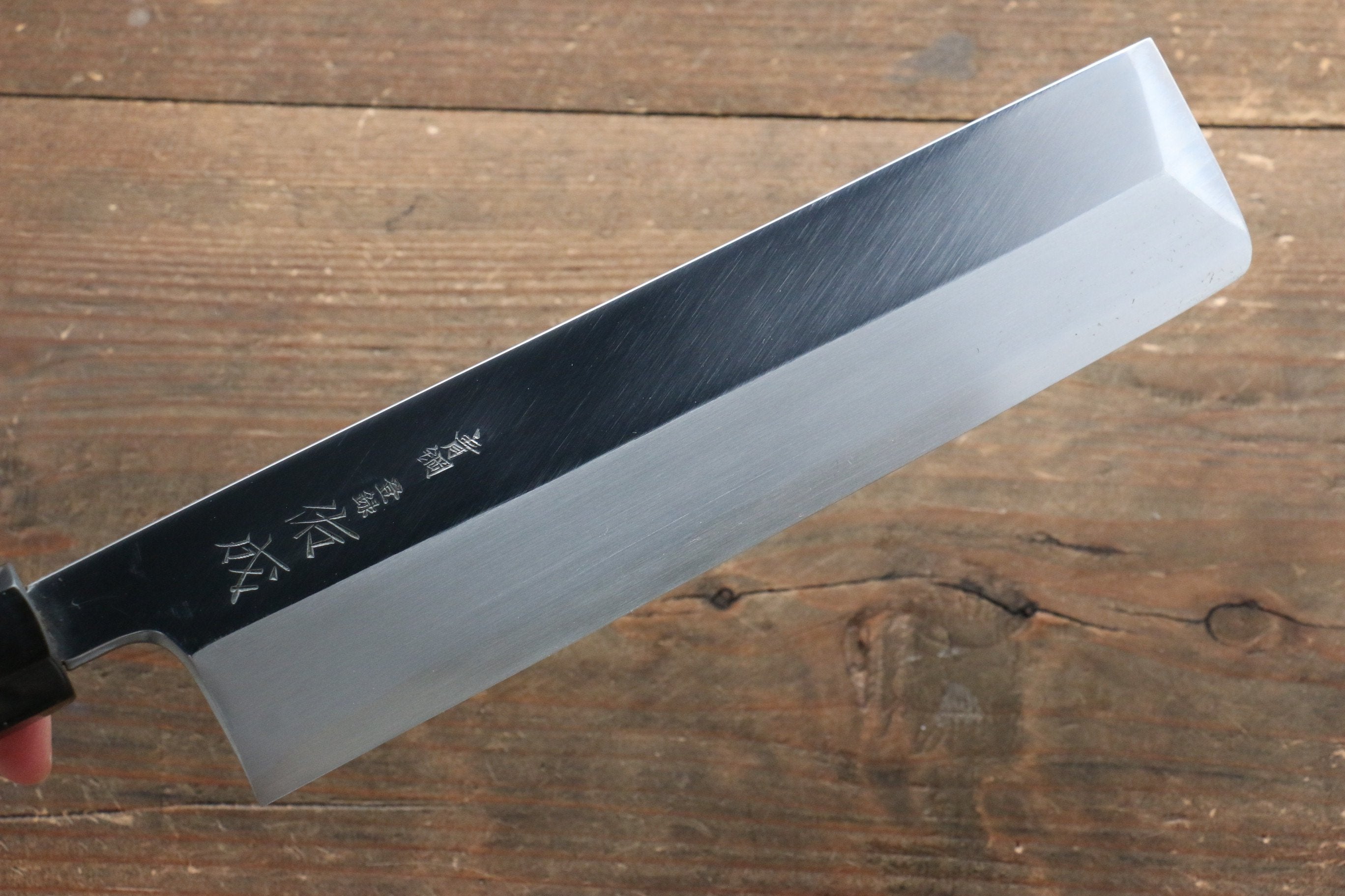 佑成 青鋼二號 本霞 薄刃 210mm 木蘭握把 - 清助刃物