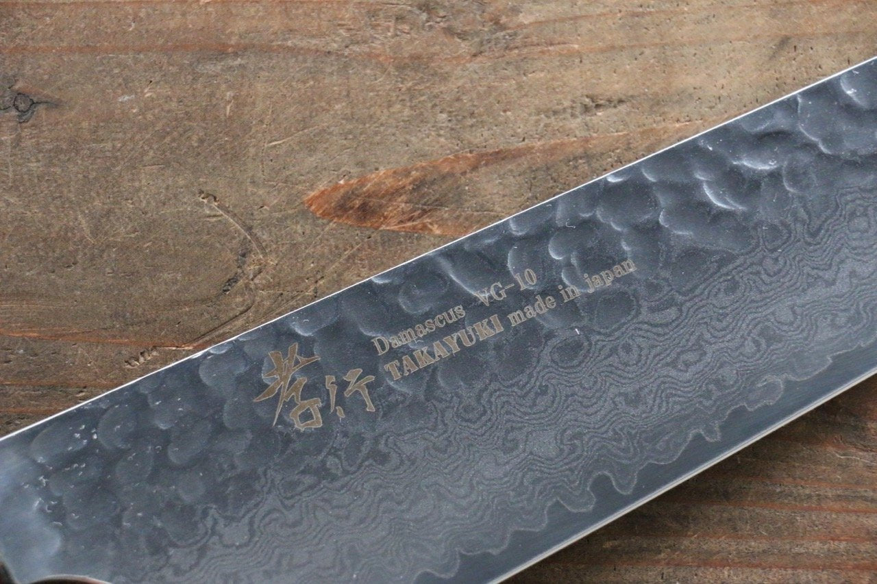 堺 孝行 VG10 33層大馬士革紋 劍型三德刀 160mm 櫸木握把 - 清助刃物