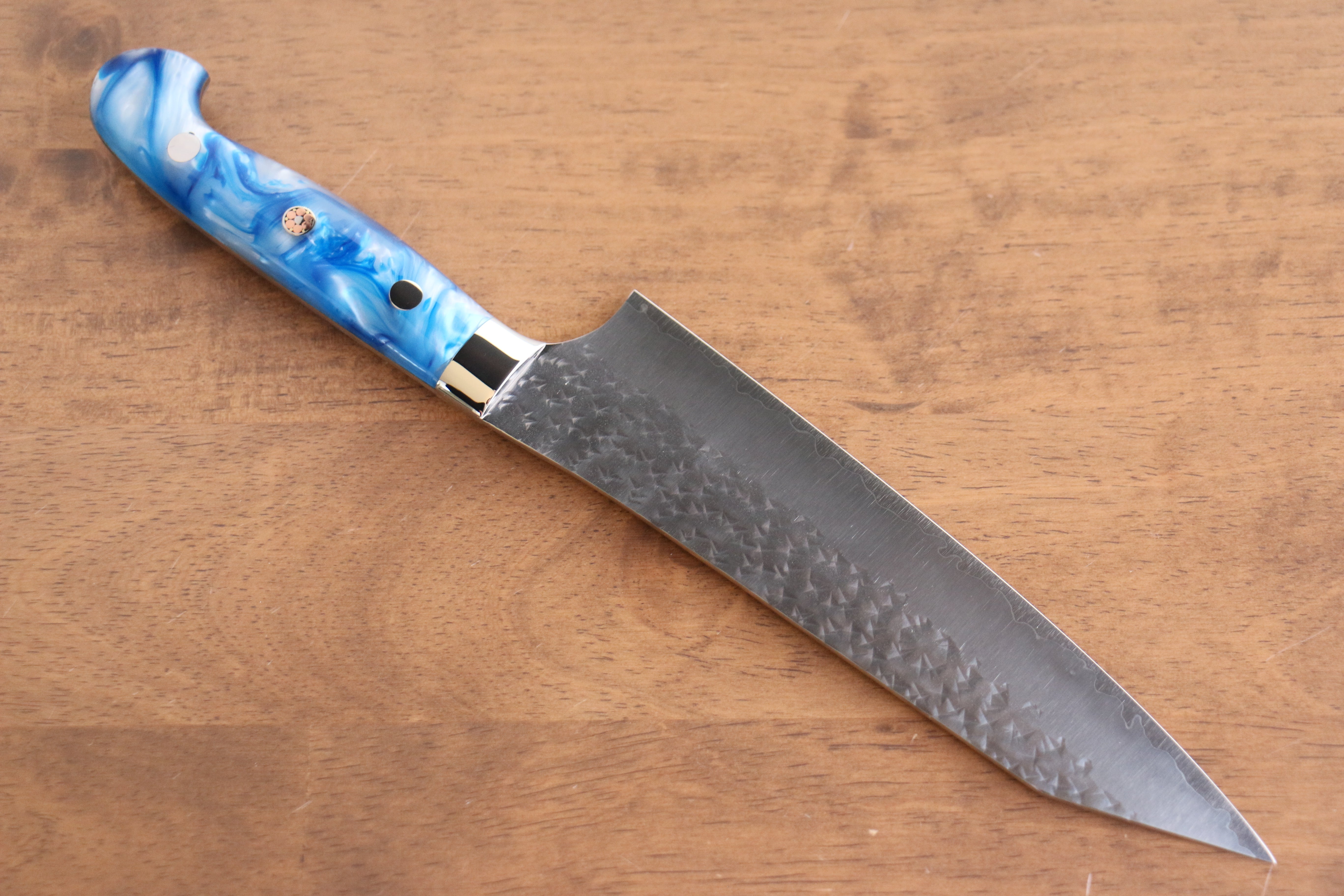 黑崎 優 閃光 銳 SG2 鎚目 牛刀 180mm 青白壓克力 握把 - 清助刃物