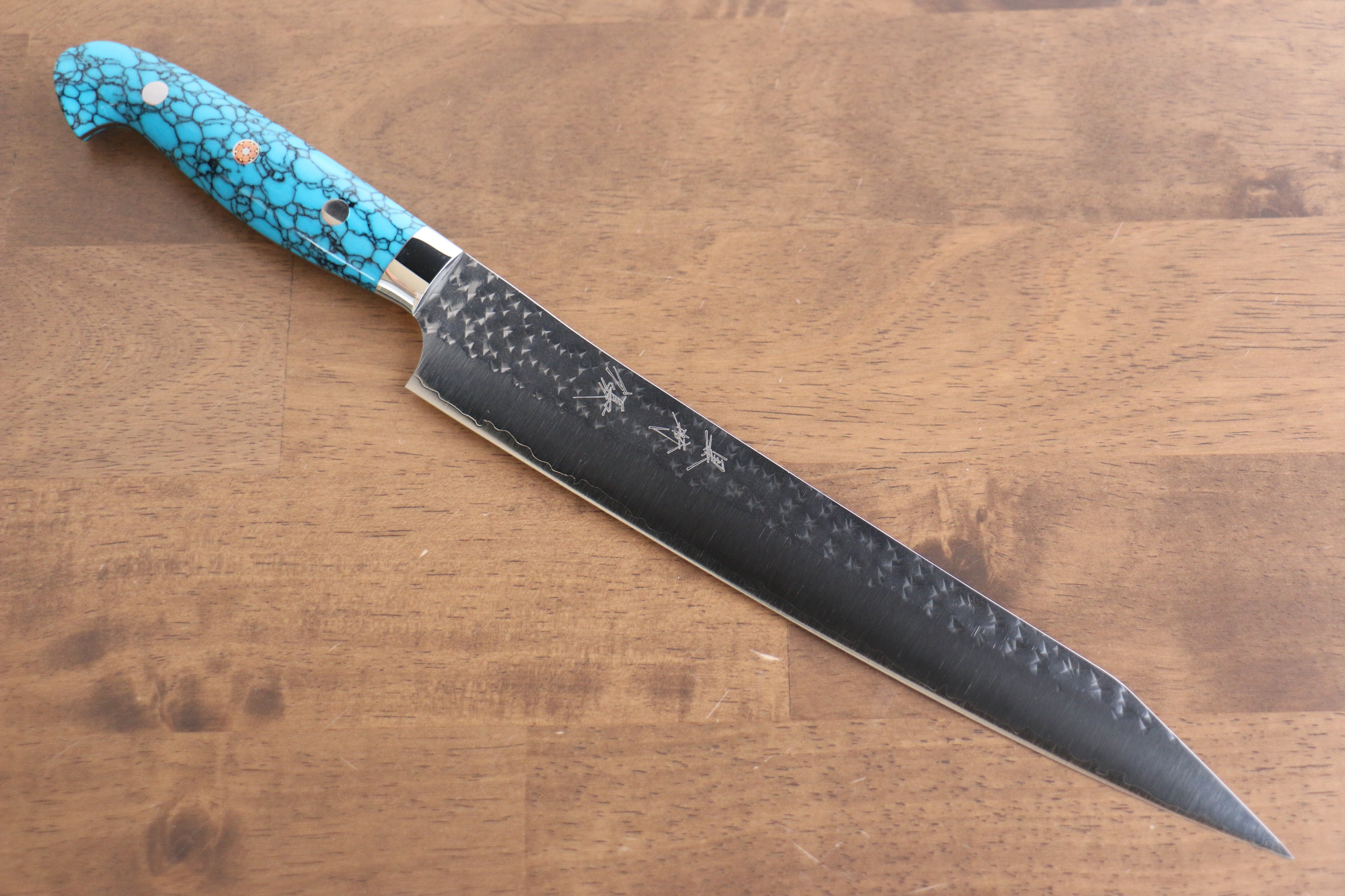 黑崎 優 閃光 銳 SG2 鎚目 筋引 240mm 土耳其石 握把 - 清助刃物