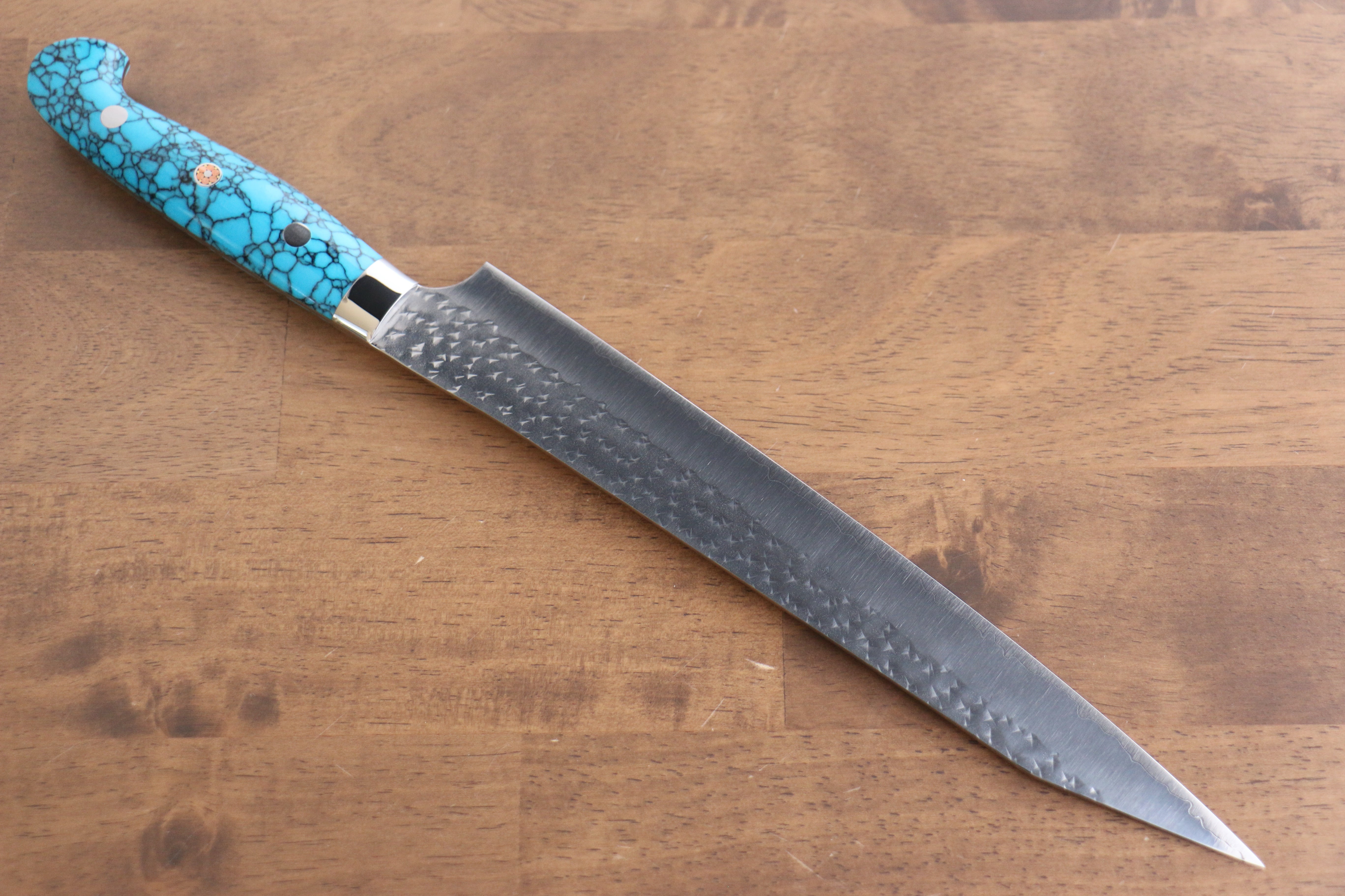 黑崎 優 閃光 銳 SG2 鎚目 筋引 240mm 土耳其石 握把 - 清助刃物