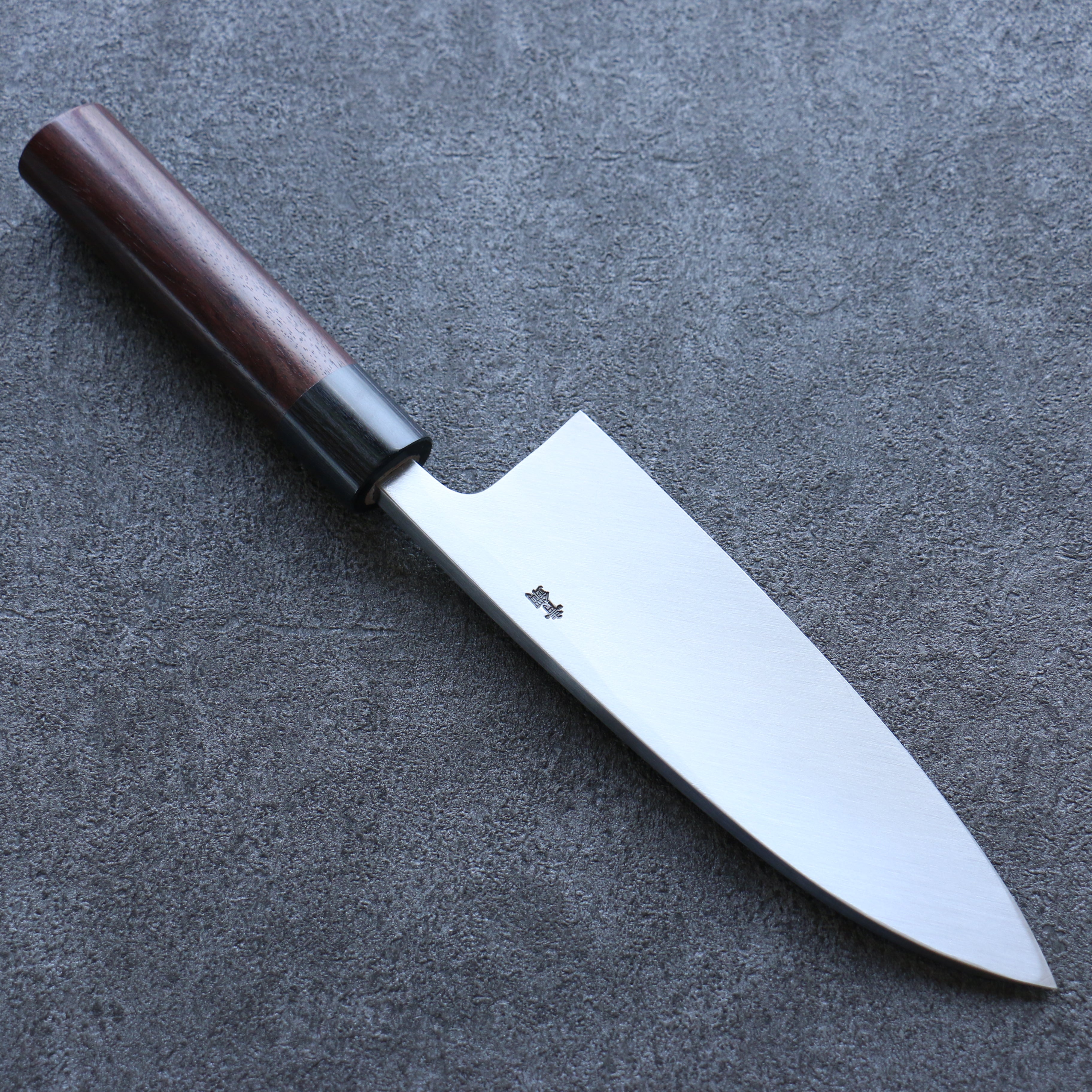 清助 青鋼 霞研 出刃 180mm 紫檀木 握把 - 清助刃物
