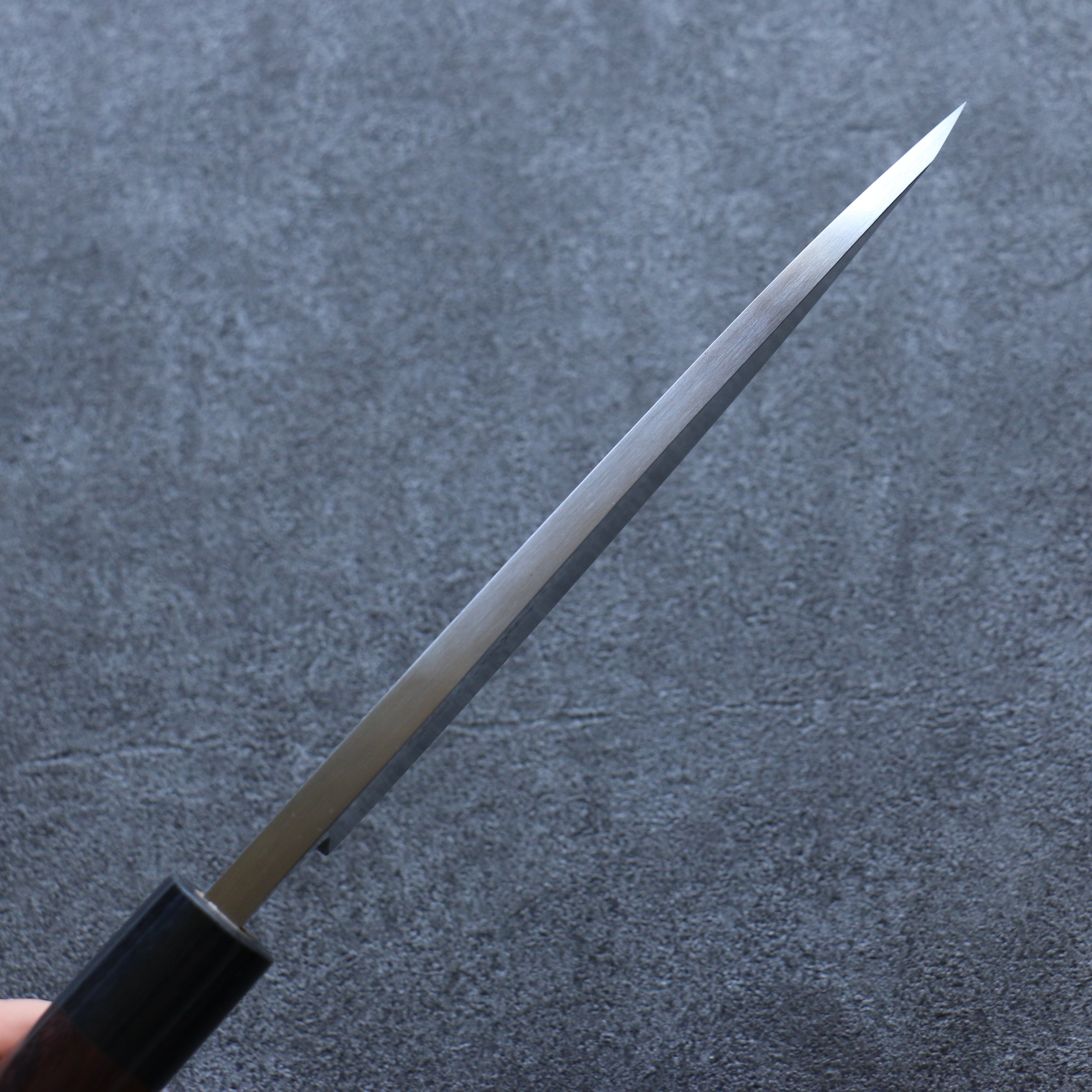 清助 青鋼 霞研 出刃 180mm 紫檀木 握把 - 清助刃物