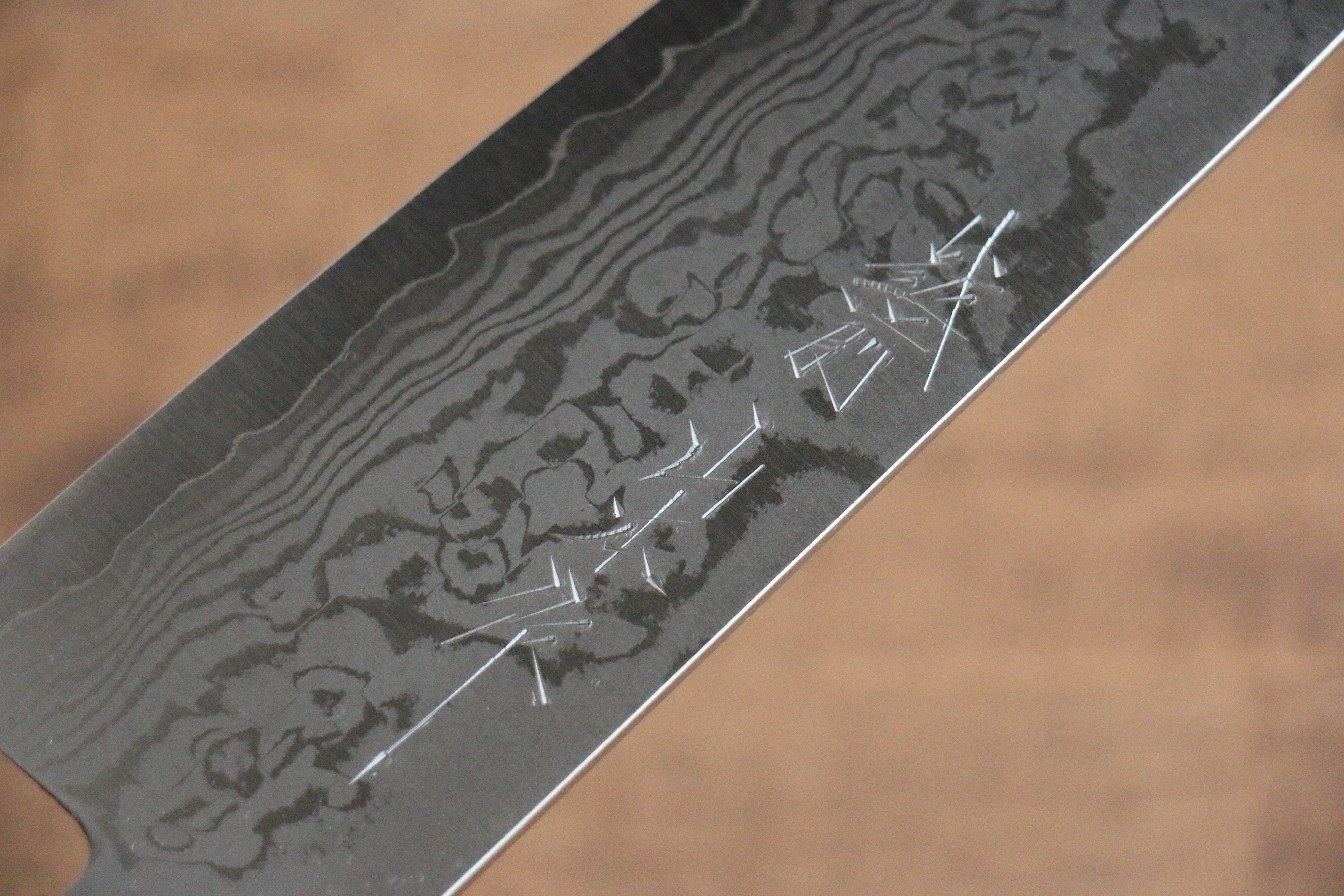 山本 直 VG10 大馬士革紋 三德刀 170mm 黑合成木 握把 - 清助刃物