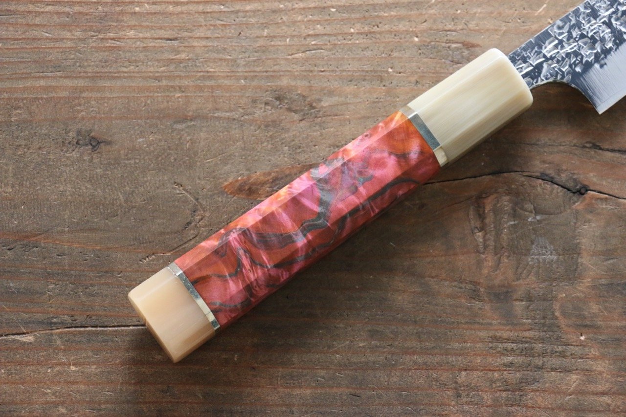 黑崎 優 雫 SG2 先丸蛸引 270mm 大理石(口輪:水牛環型設計)握把 - 清助刃物