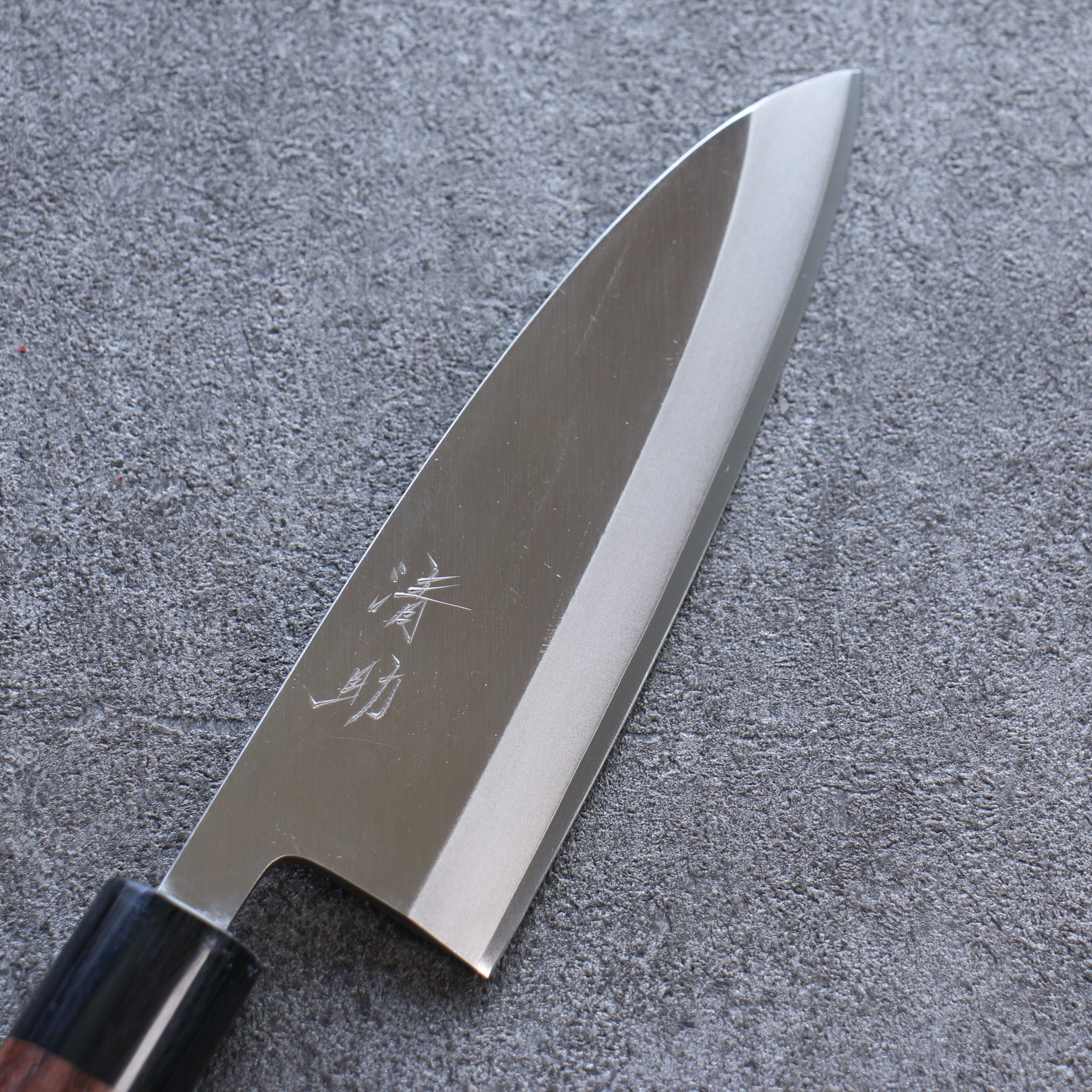 清助 VG1 霞研 出刃 150mm 紫檀木 握把 - 清助刃物