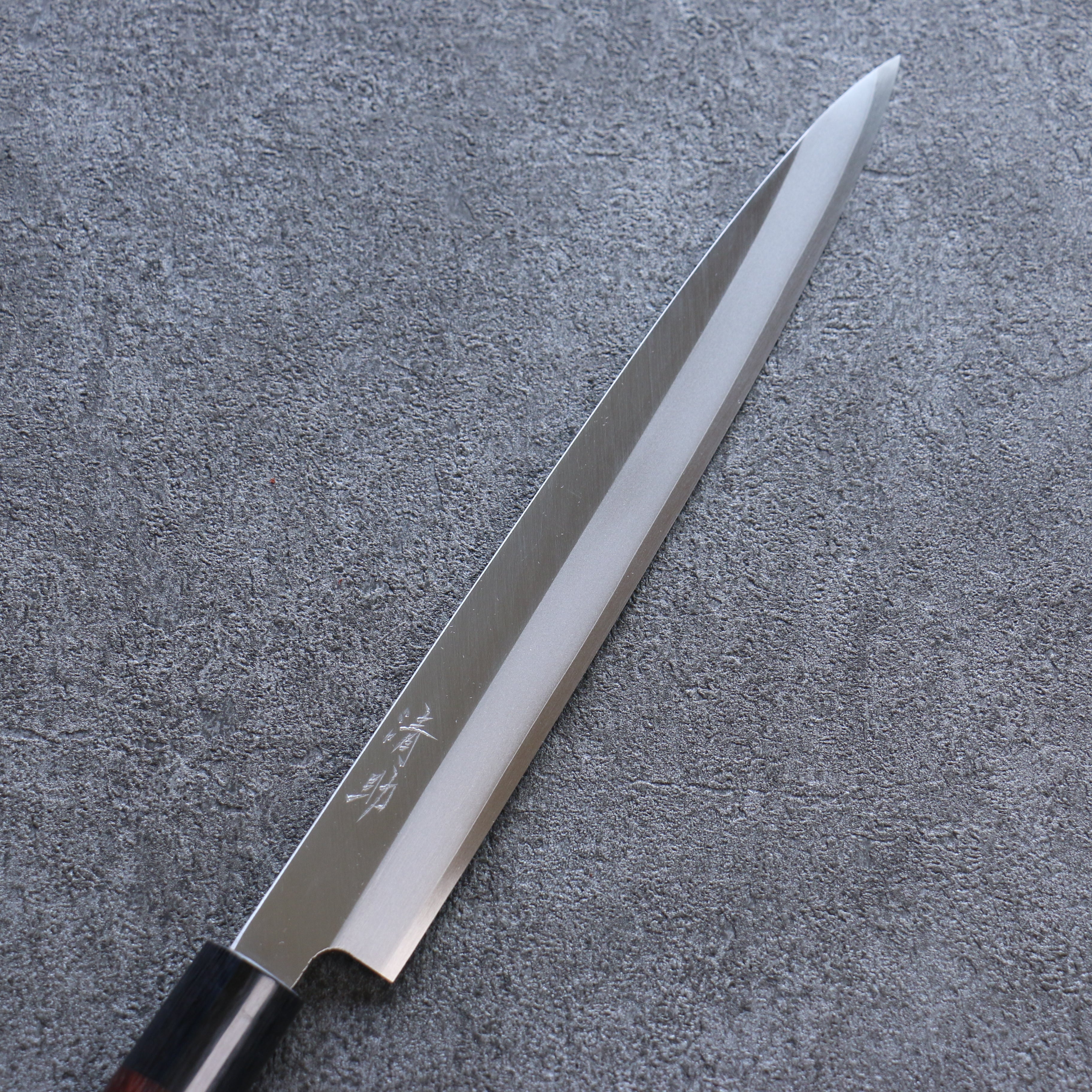 清助 VG1 霞研 柳刃 240mm 紫檀木 握把 - 清助刃物