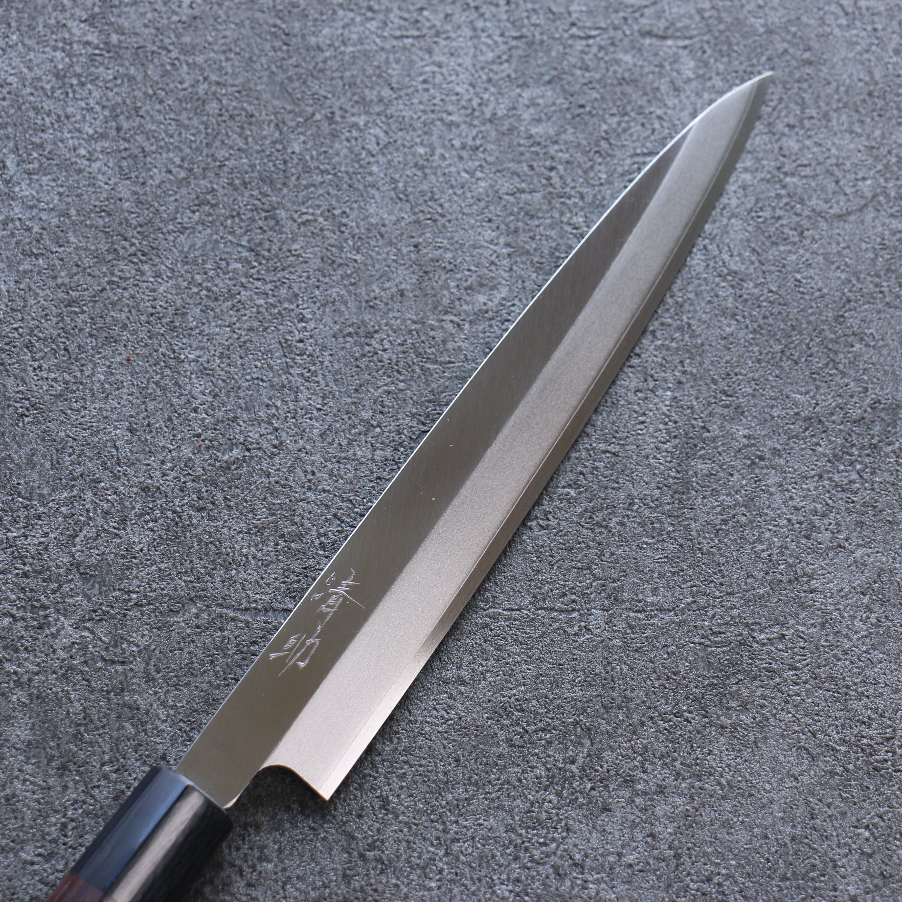 清助 VG1 霞研 柳刃 210mm 紫檀木 握把 - 清助刃物