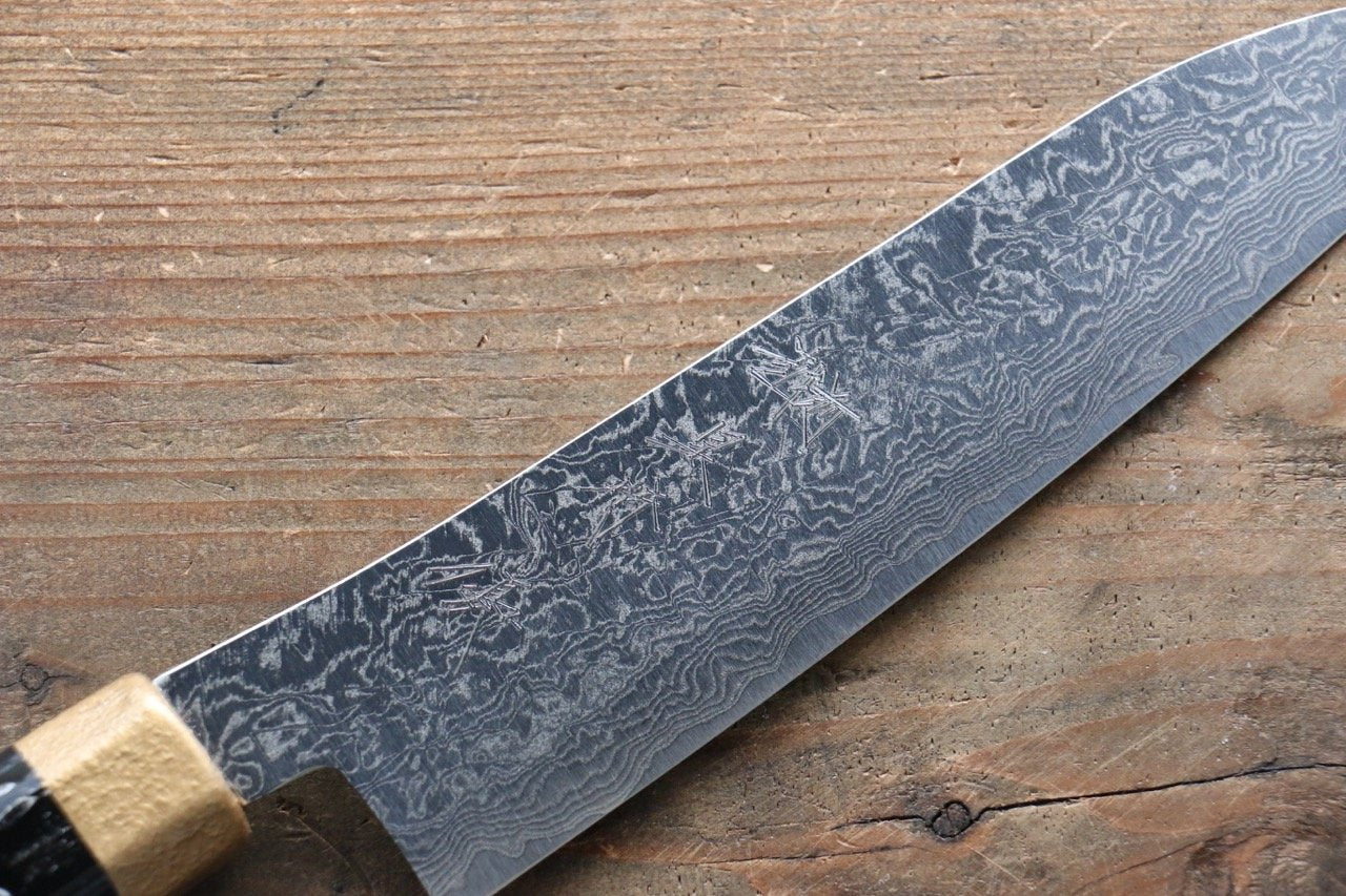 黑崎 優 SG2 大馬士革紋 小三德刀 155mm 金漆塗握把 - 清助刃物
