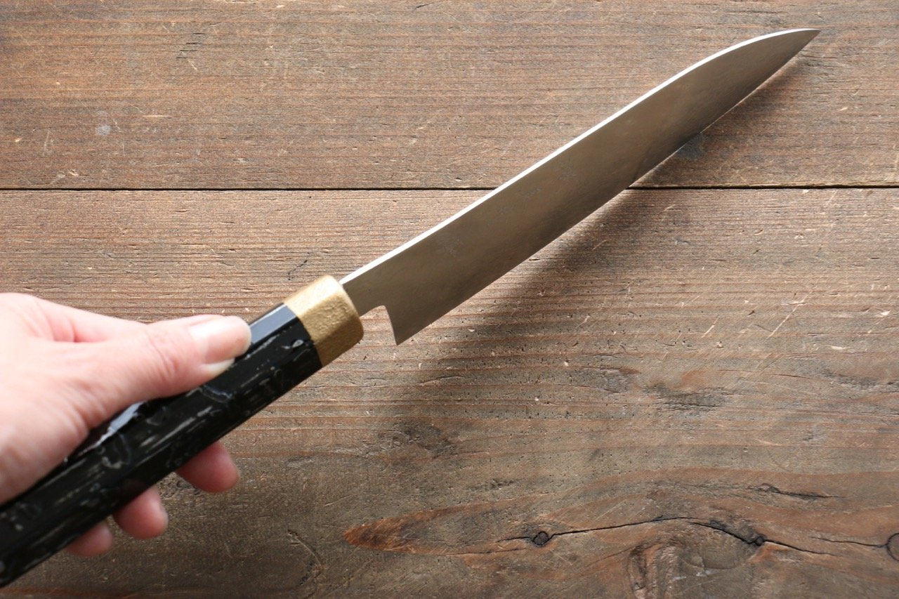 黑崎 優 SG2 大馬士革紋 小三德刀 155mm 金漆塗握把 - 清助刃物