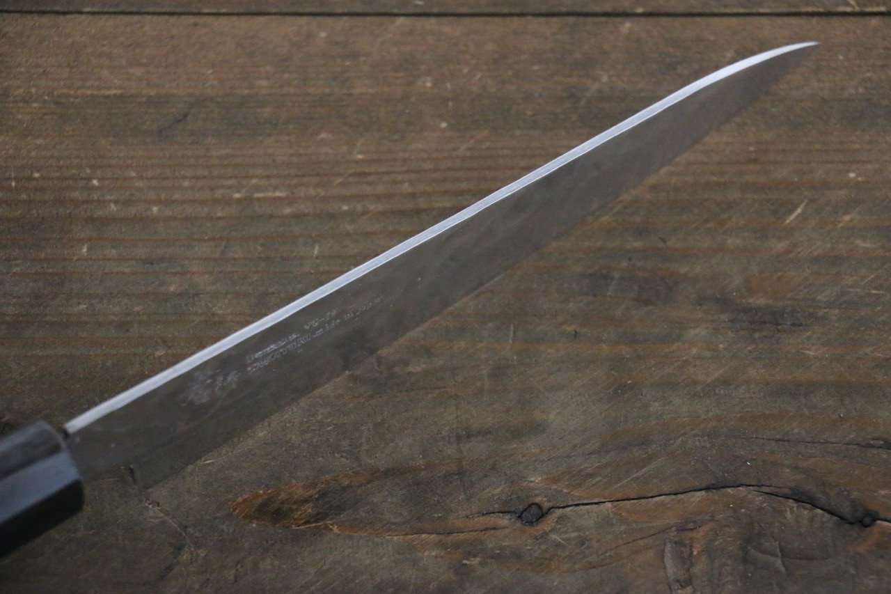 堺 孝行 VG10 33層大馬士革紋 鎚目 多用途小刀 150mm 金漆塗握把 附刀鞘 - 清助刃物