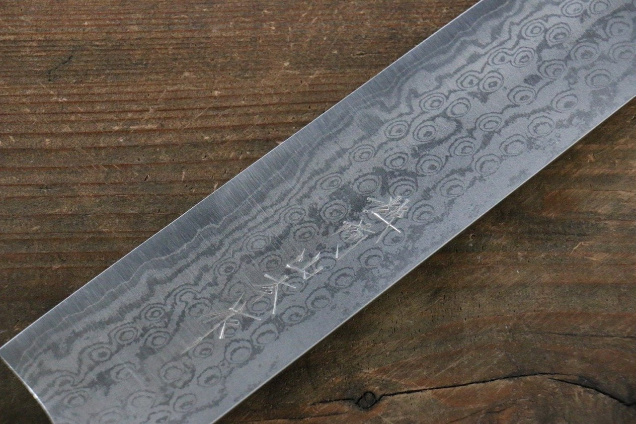 山本 直 VG10 大馬士革紋 筋引 270mm 紫杉木握把 - 清助刃物