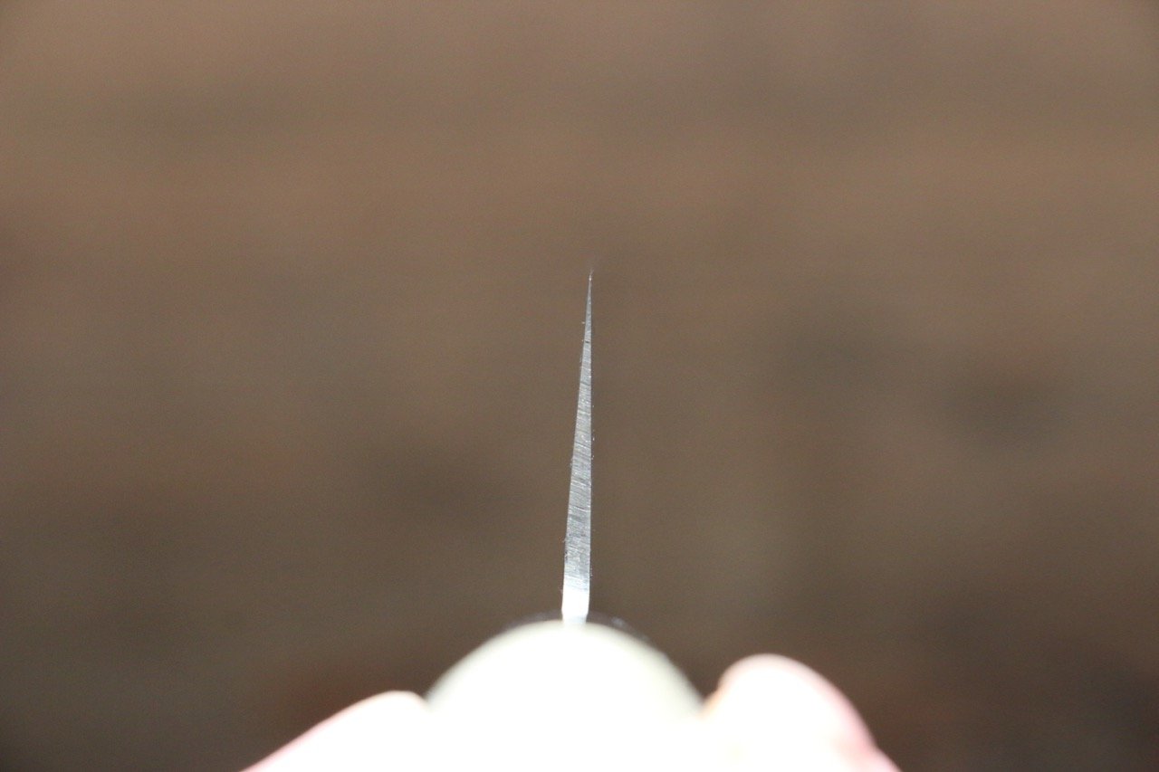 堺 孝行 AUS10 45層大馬士革紋 菜切 160mm 木蘭握把 - 清助刃物