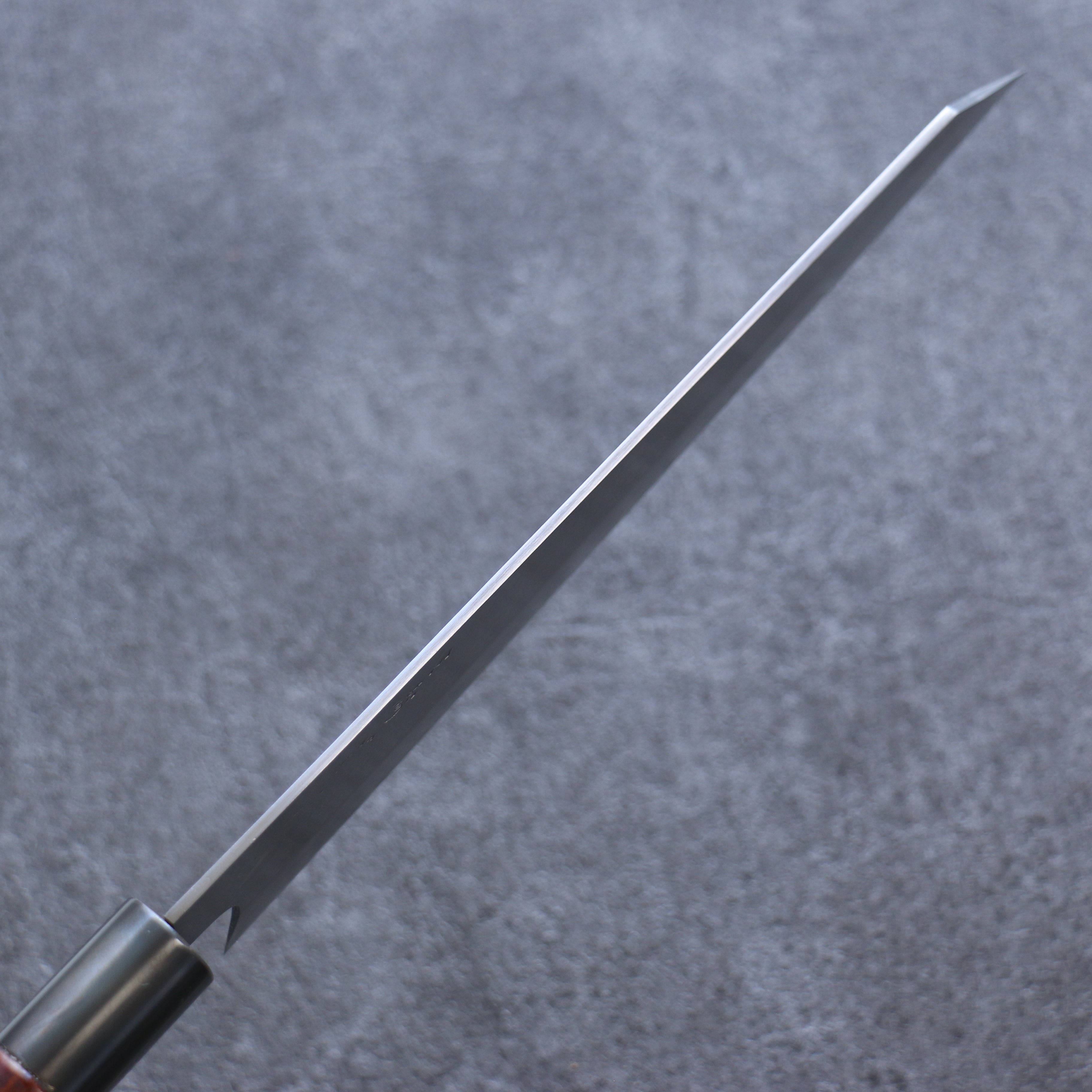 三寿ゞ (Misuzu) VG10 霞研 切付牛刀 210mm 茶色漆塗 握把 - 清助刃物