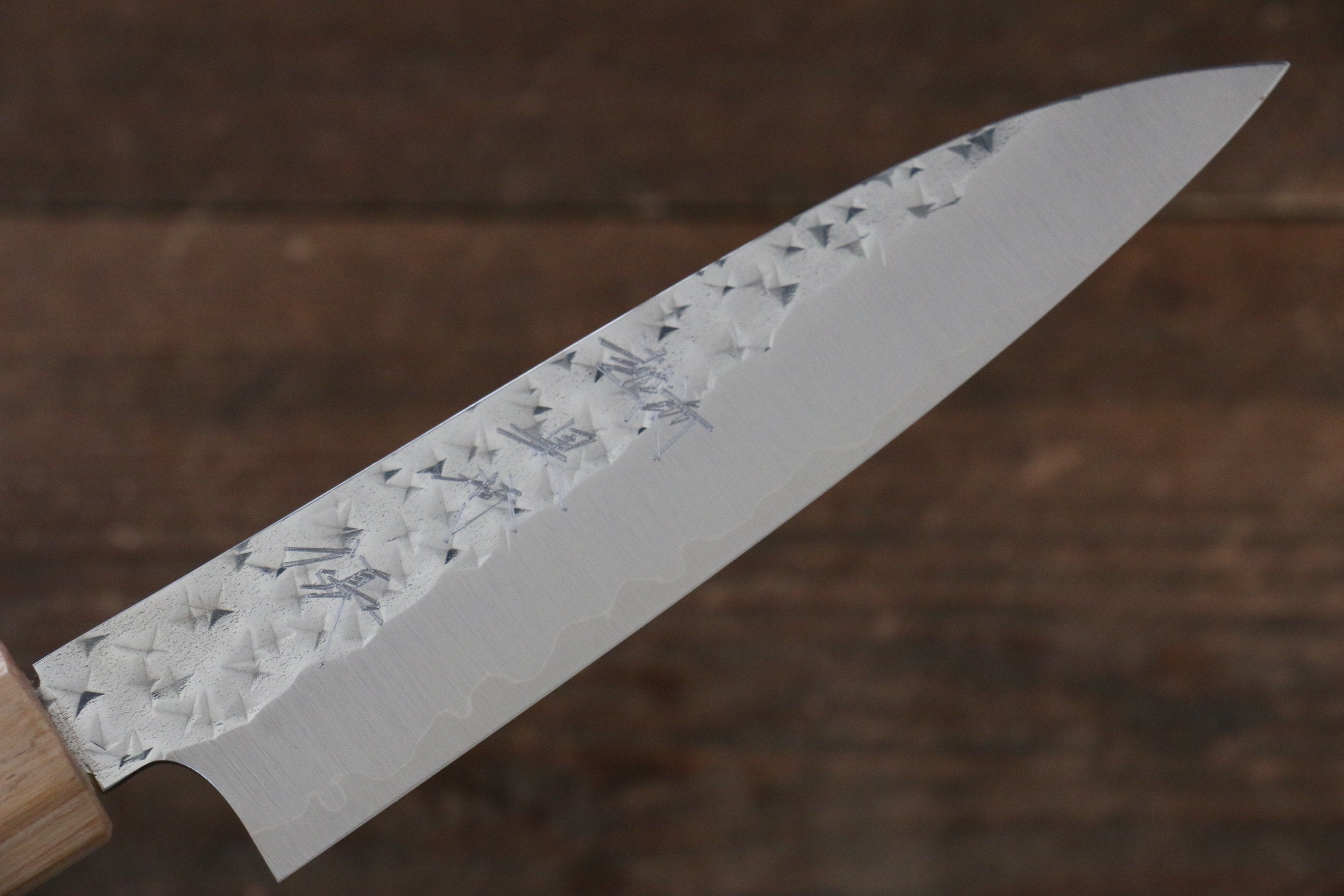 黑崎 優 閃光 SG2 鎚目 多用途小刀 120mm 紫檀木 握把 - 清助刃物