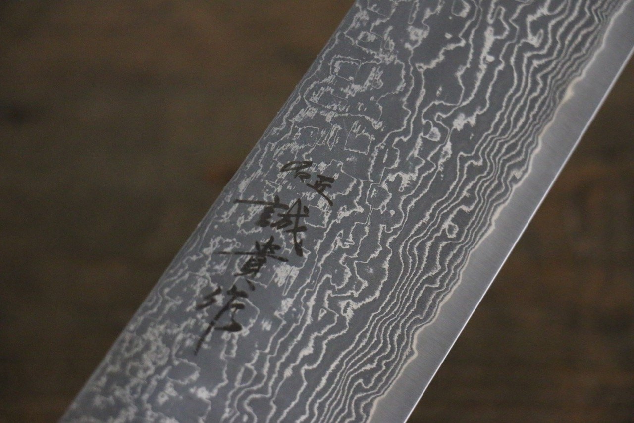 田中 誠貴 SG2 大馬士革紋 菜切 165mm 黑檀握把 - 清助刃物