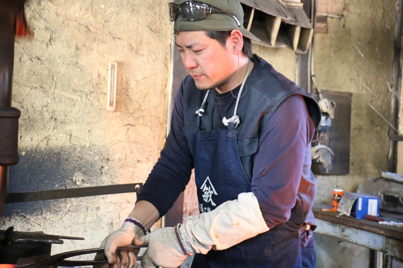 田中 誠貴 銀三鋼 出刃 150mm 核桃木握把 - 清助刃物