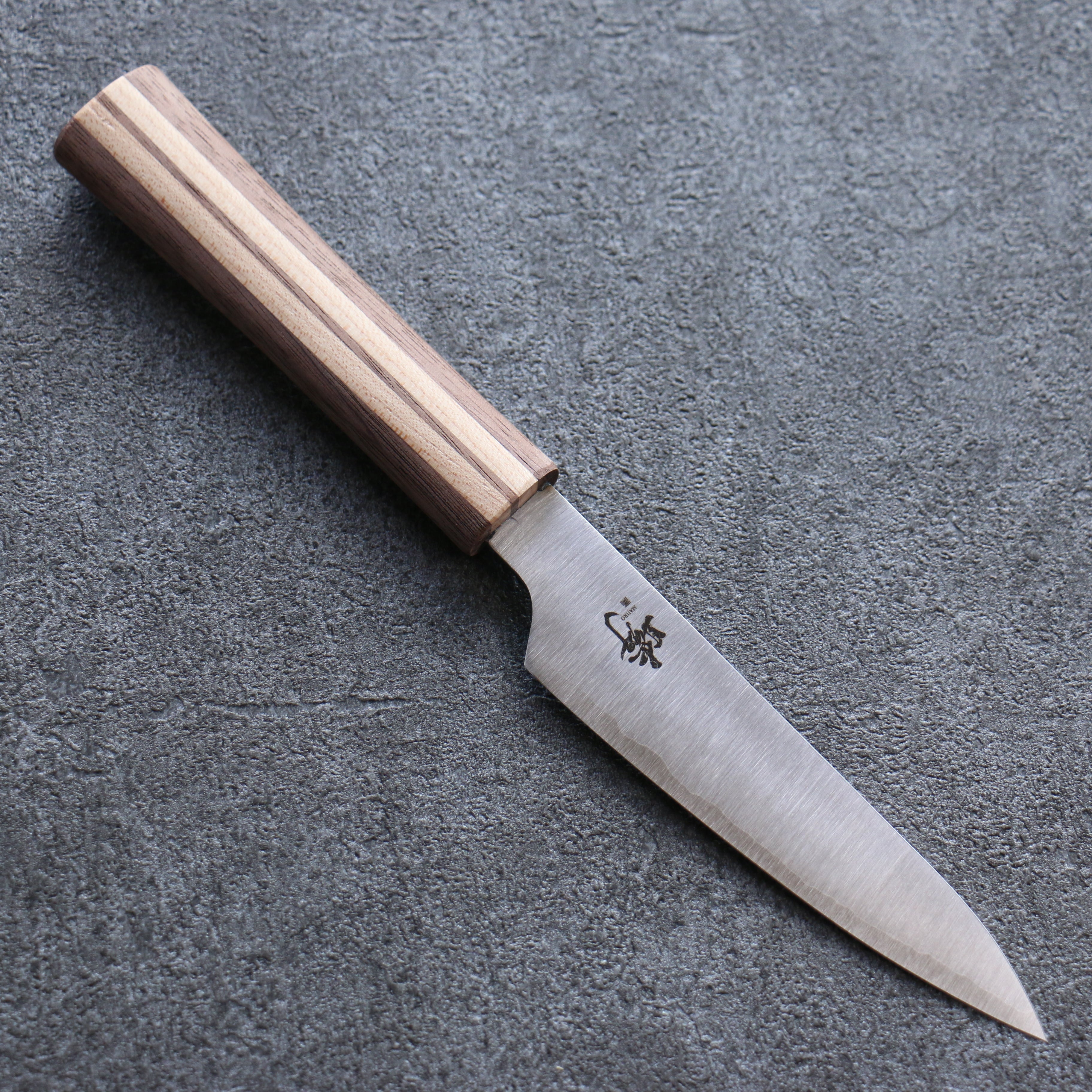 田中 誠貴 瞬 銀三鋼 多用途小刀 120mm 楓櫻核桃木複合材 握把 - 清助刃物