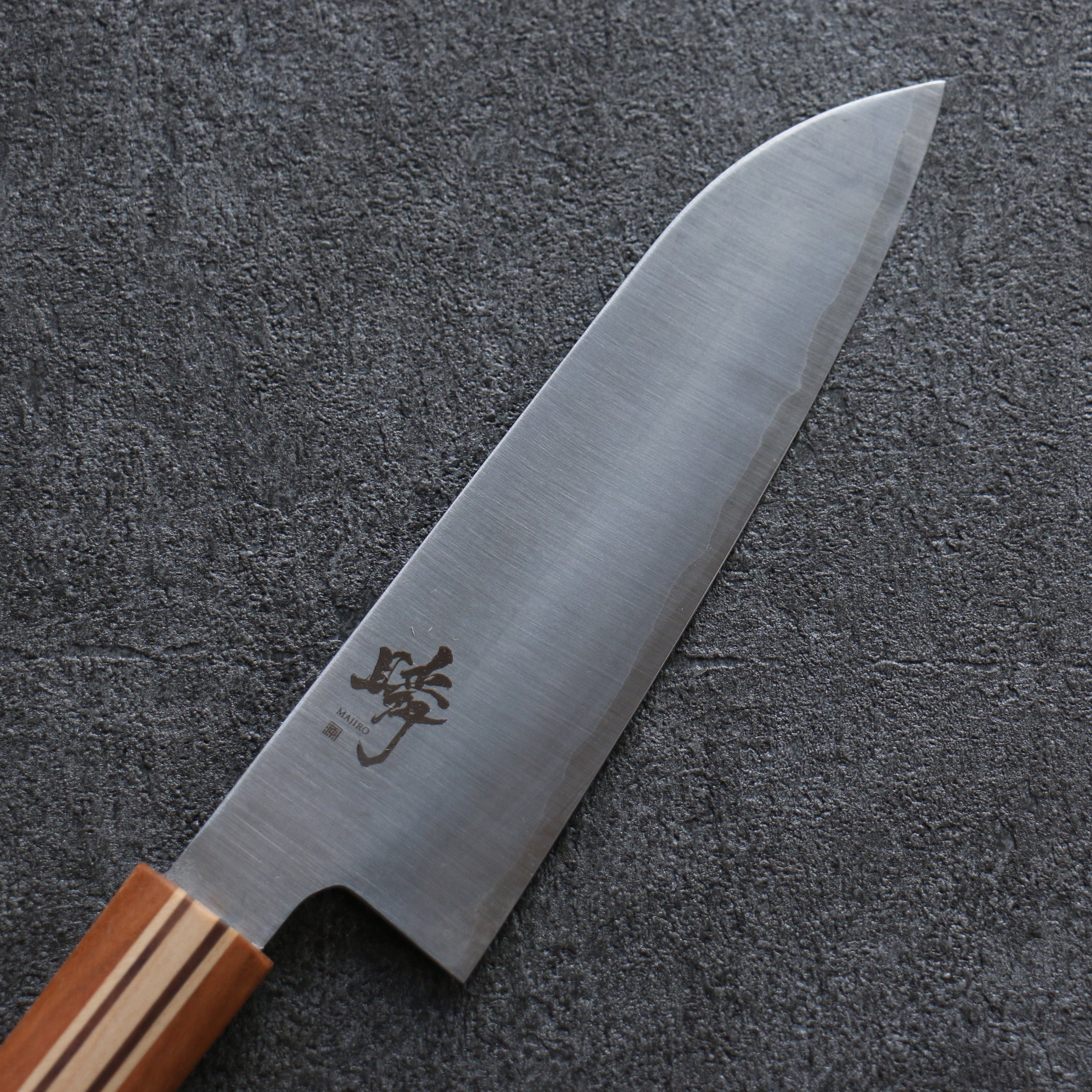 田中 誠貴 瞬 銀三鋼 三德刀 165mm 楓櫻核桃木複合材 握把 - 清助刃物